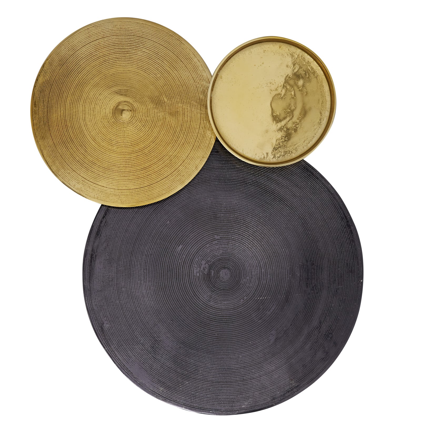 26" Black & Gold Aluminum Contemporary Wall Décor