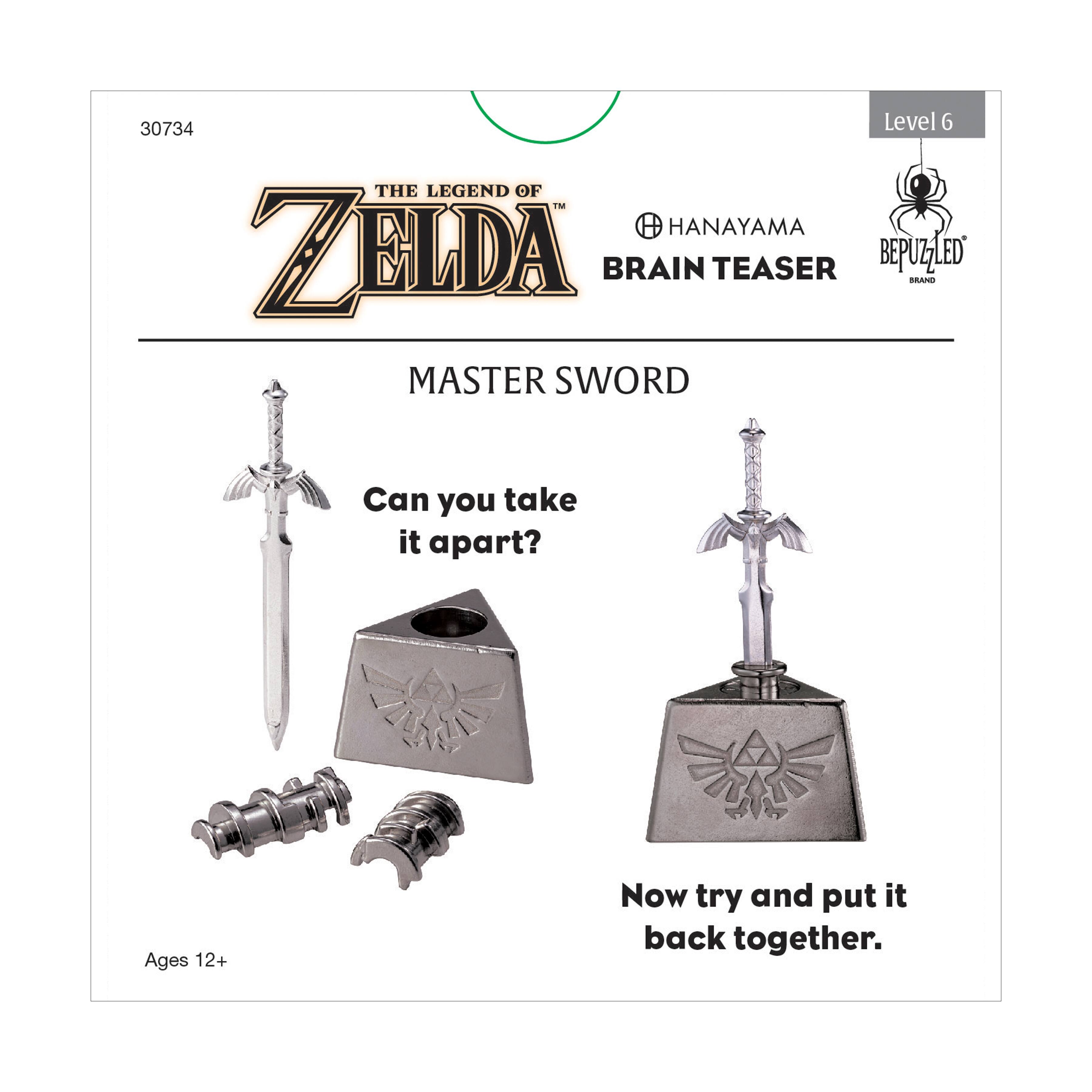 Hanayama Level 6 Cast Puzzle - The Legend of Zelda: Master Sword
