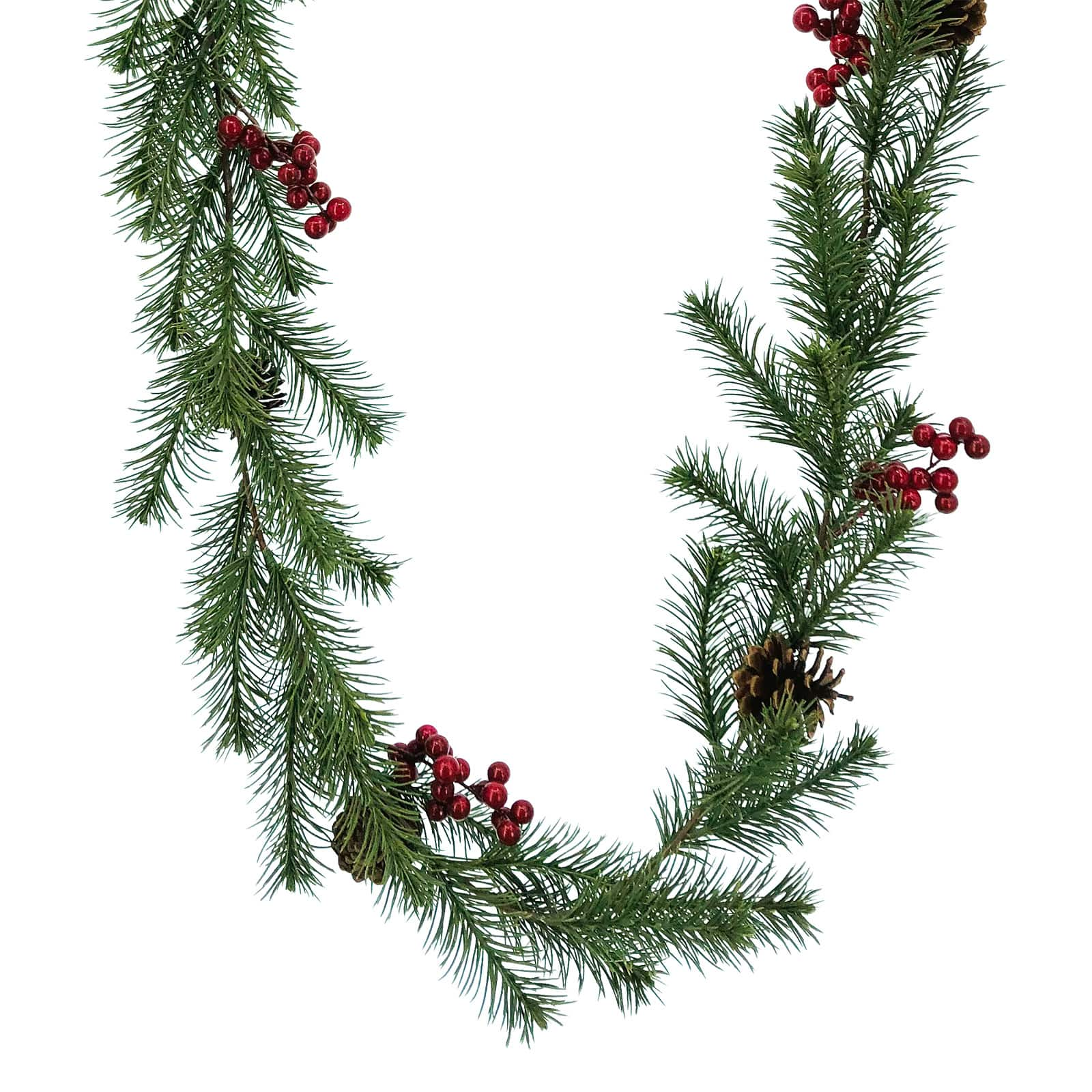 6ft. Green Angel Pine &#x26; Red Berry Garland by Ashland&#xAE;