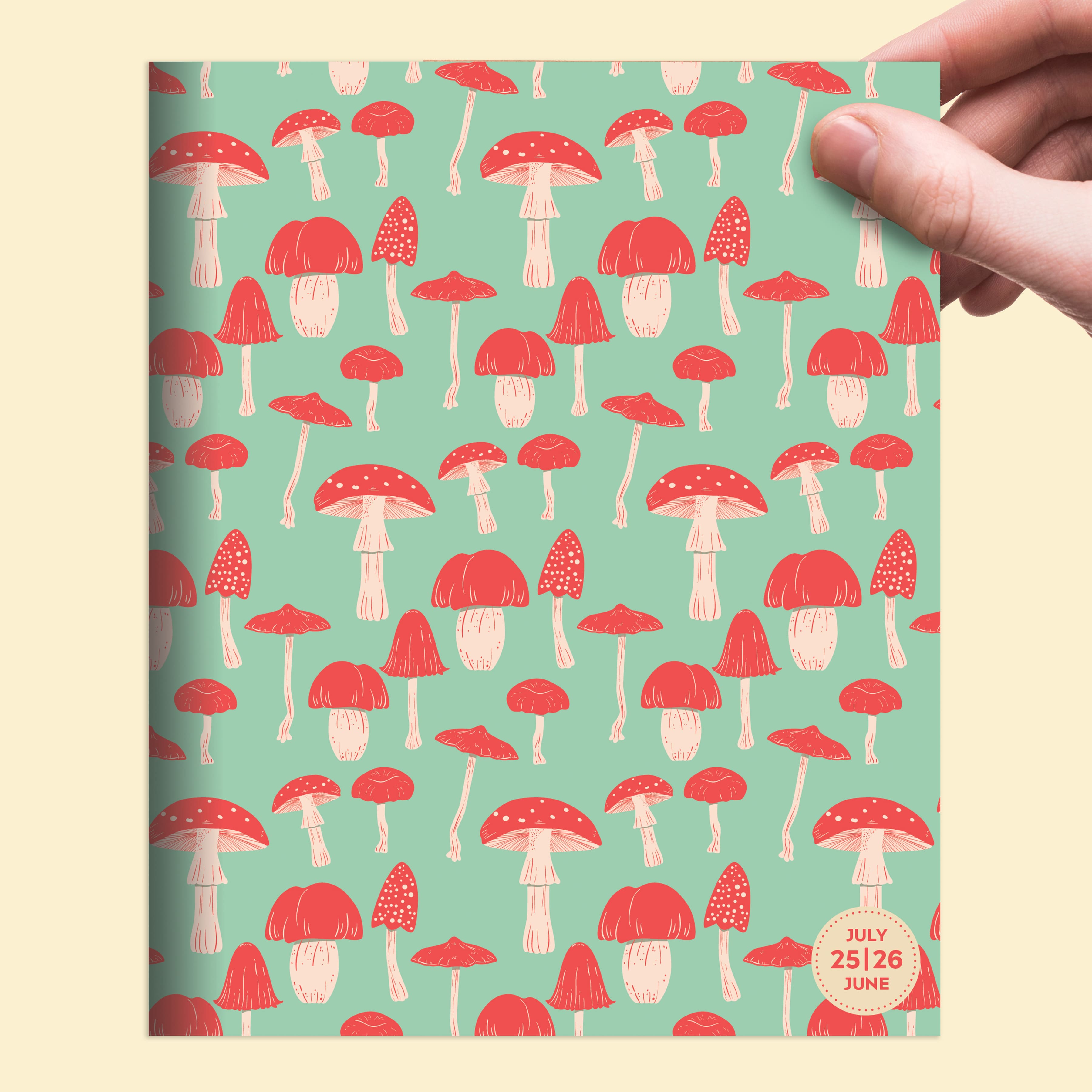 TF Publishing 2025-2026 Magic Mushroom Medium Monthly Planner