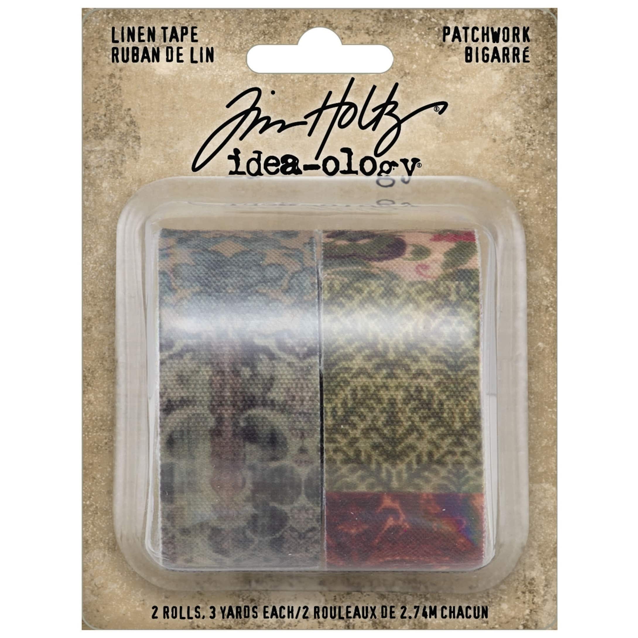 Tim Holtz® Idea-Ology® Patchwork Linen Tape, 2ct.