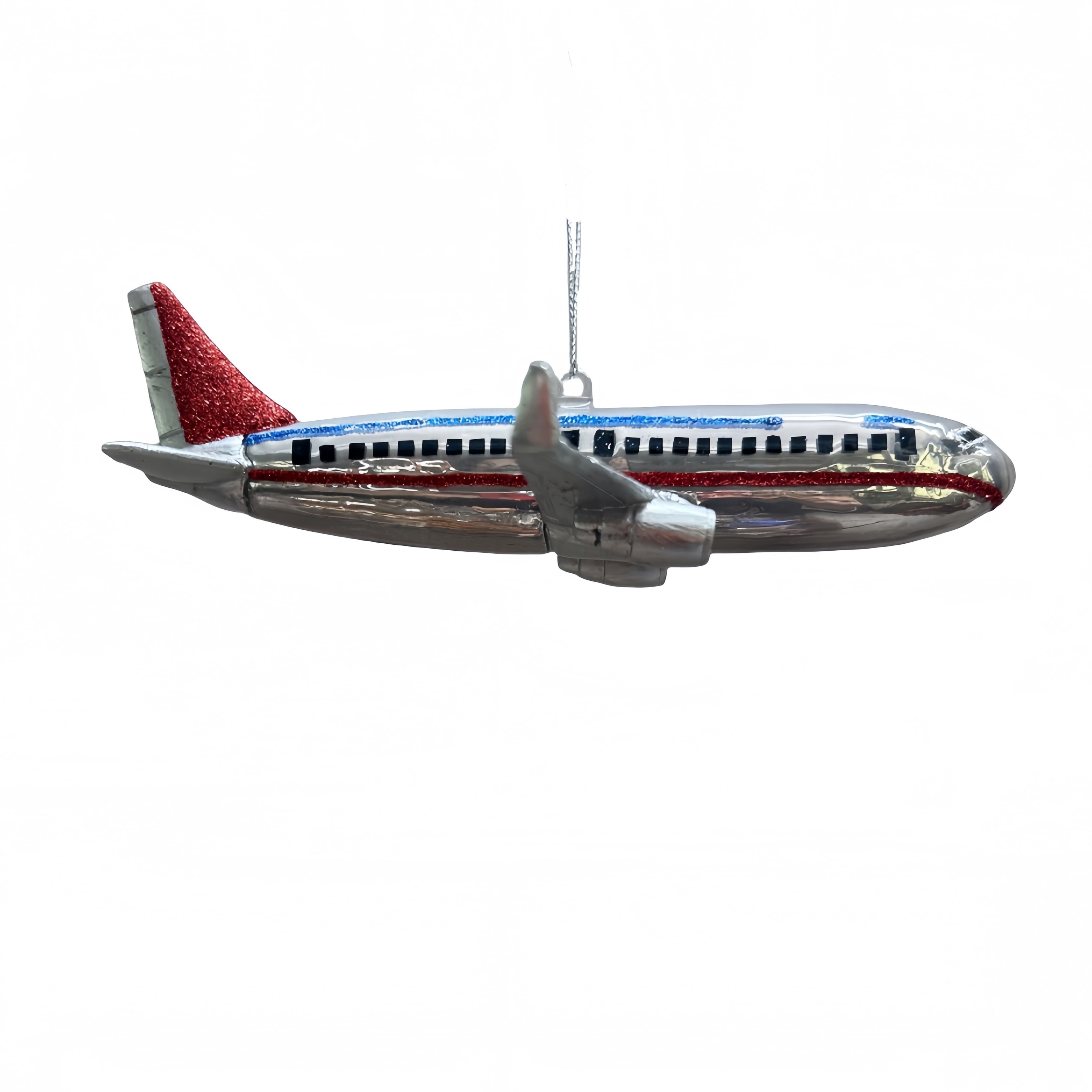 6&#x22; Airplane Glass Ornament by Ashland&#xAE;