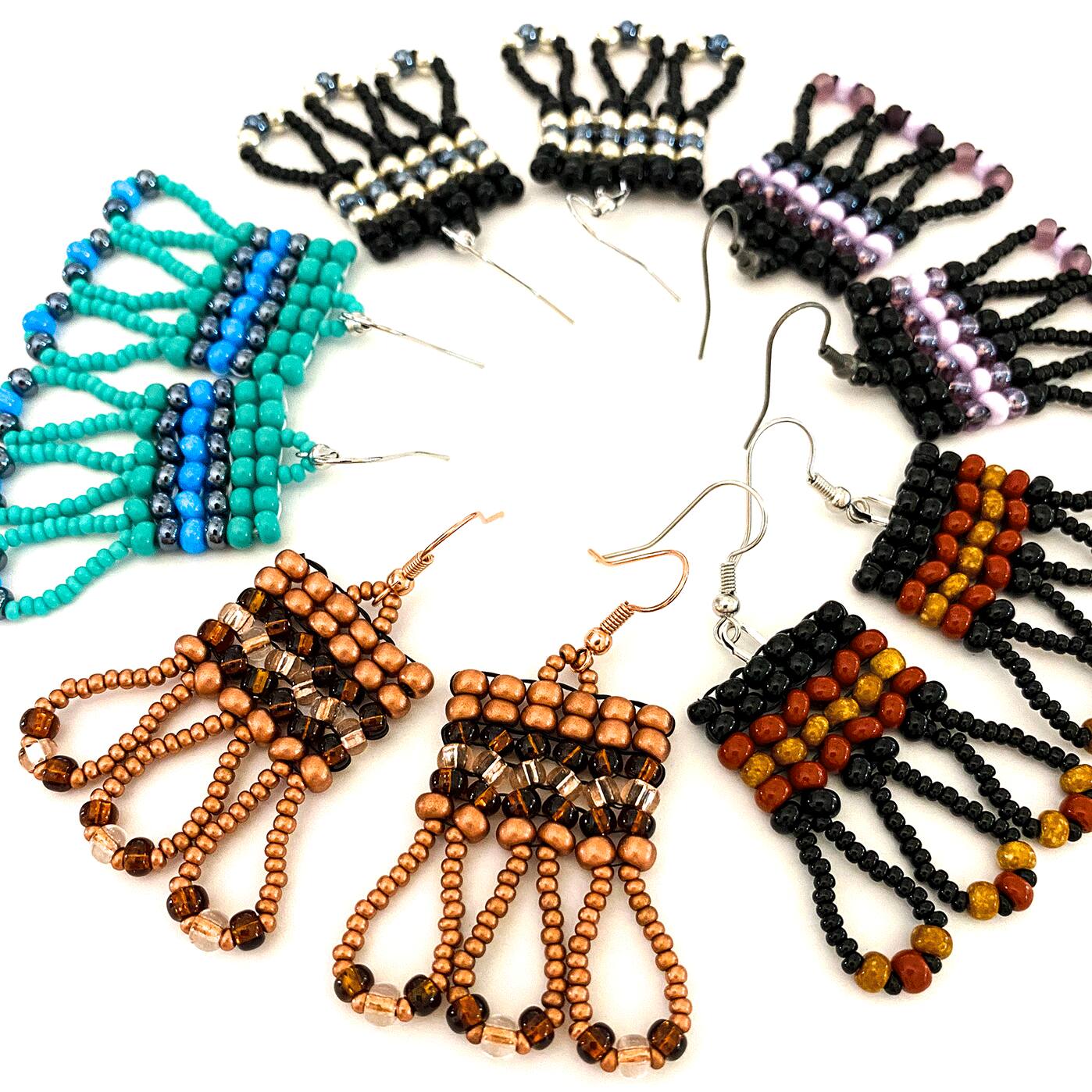 Beaded Raindrops Earrings