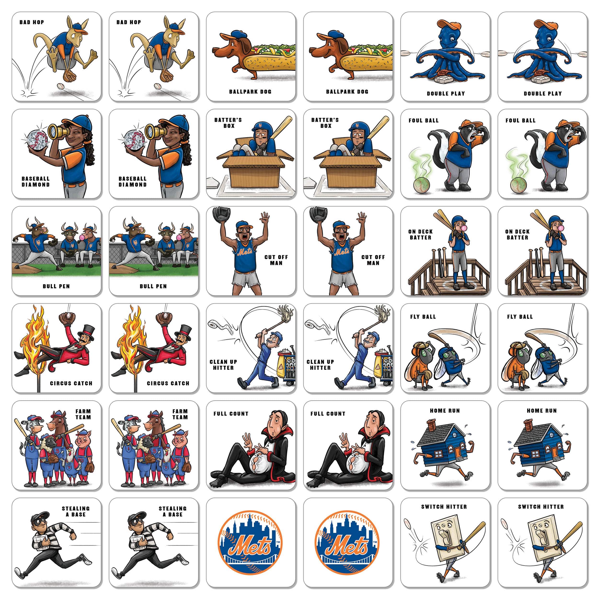 Major League Baseball Licensed Memory Match Game