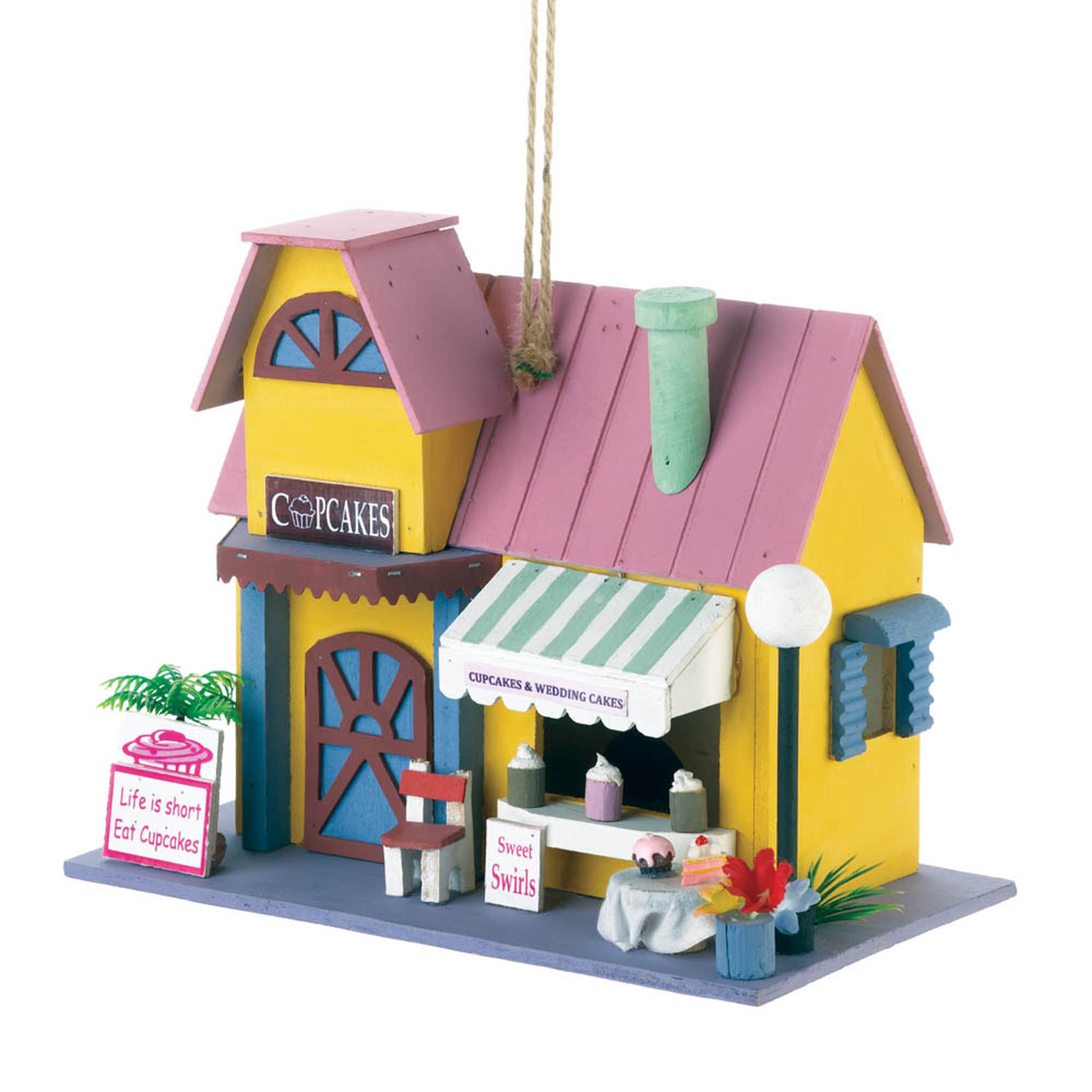 8&#x27;&#x27; Cute Cupcake Bakery Birdhouse
