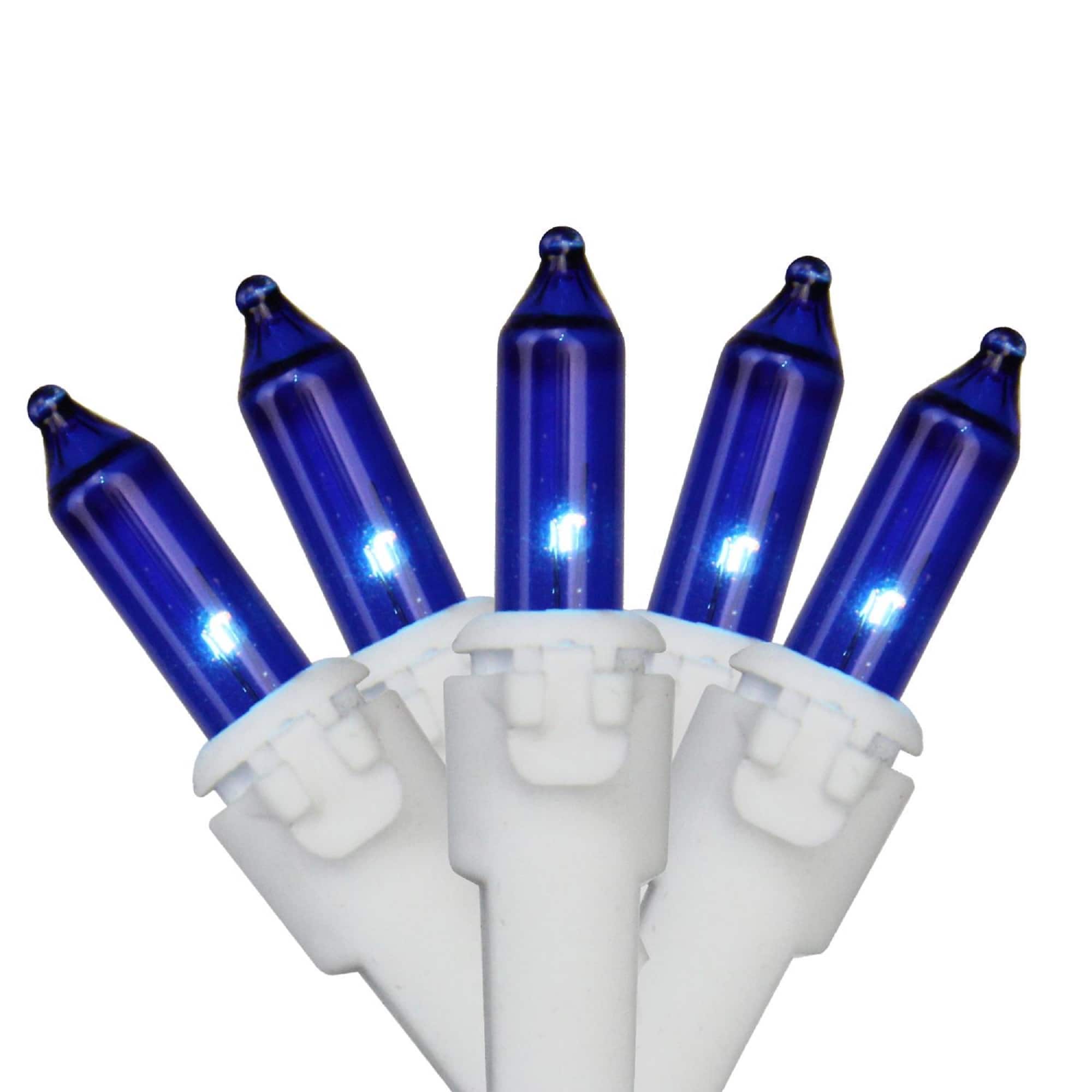 100ct. Mini Christmas String Lights with White Wire