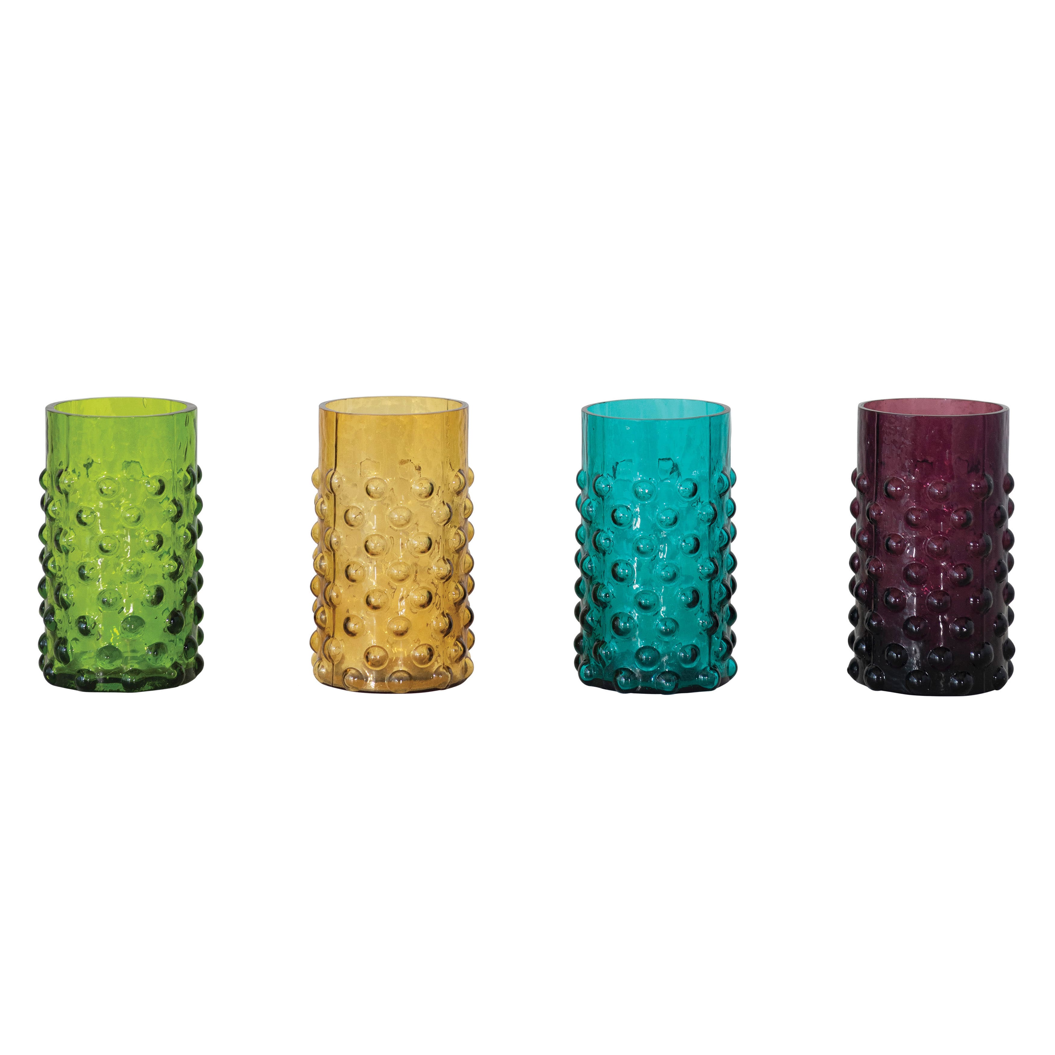 5&#x22; Hobnail Drinking Glasses, 4ct.