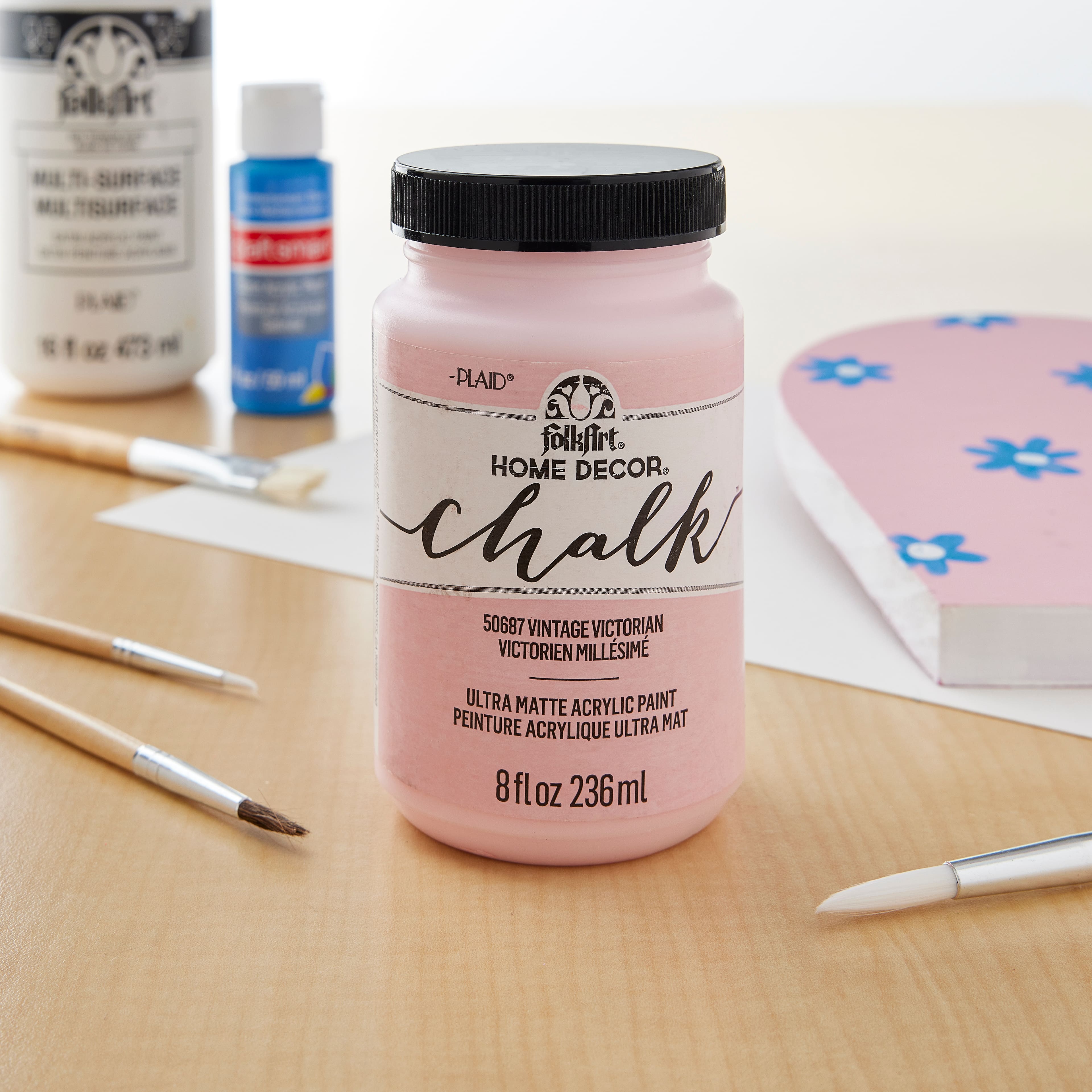 FolkArt Home Decor Chalk Paint Set 8 Ounce Promo877 12-Pack