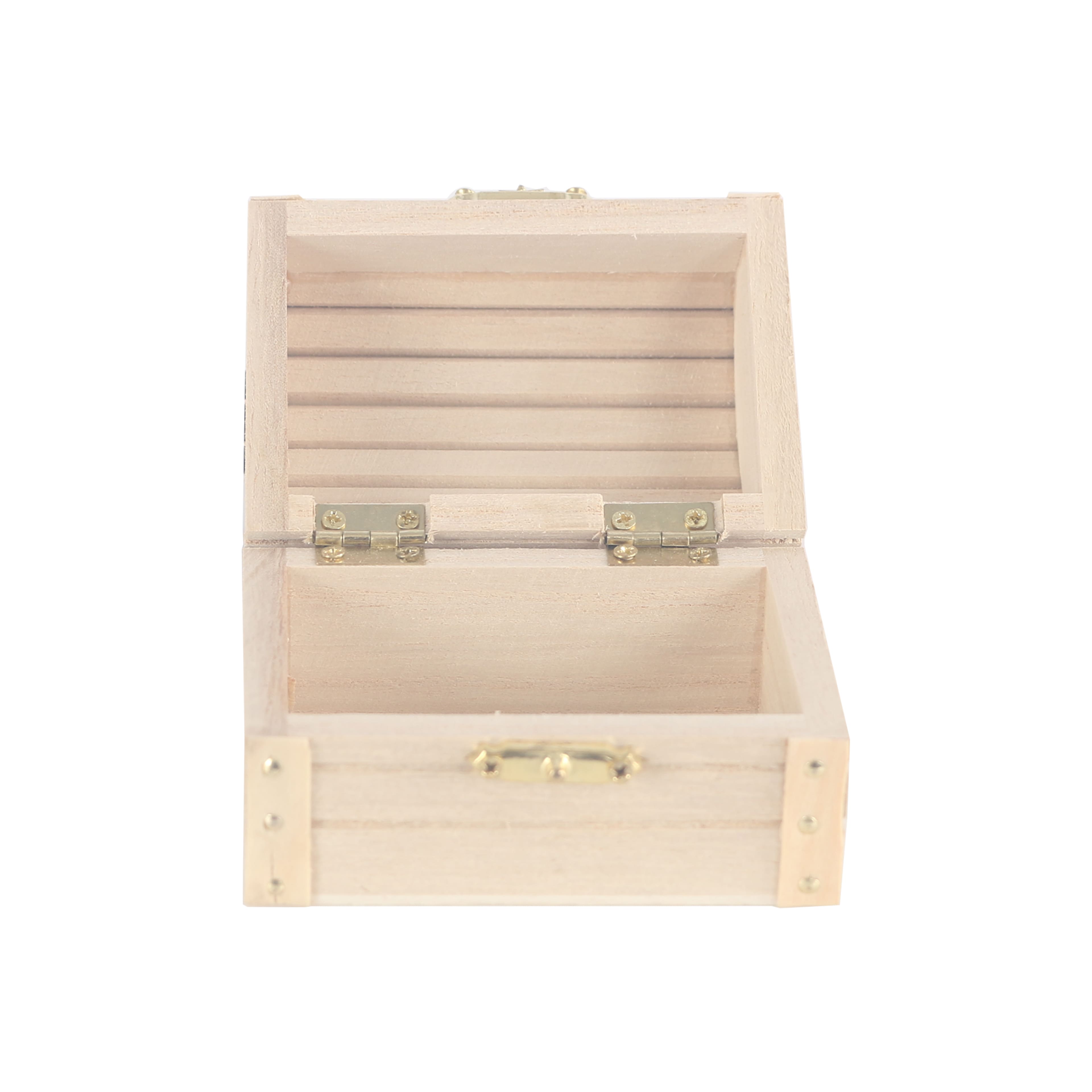 12 Pack: 3.5&#x22; Wood Treasure Chest by Make Market&#xAE;
