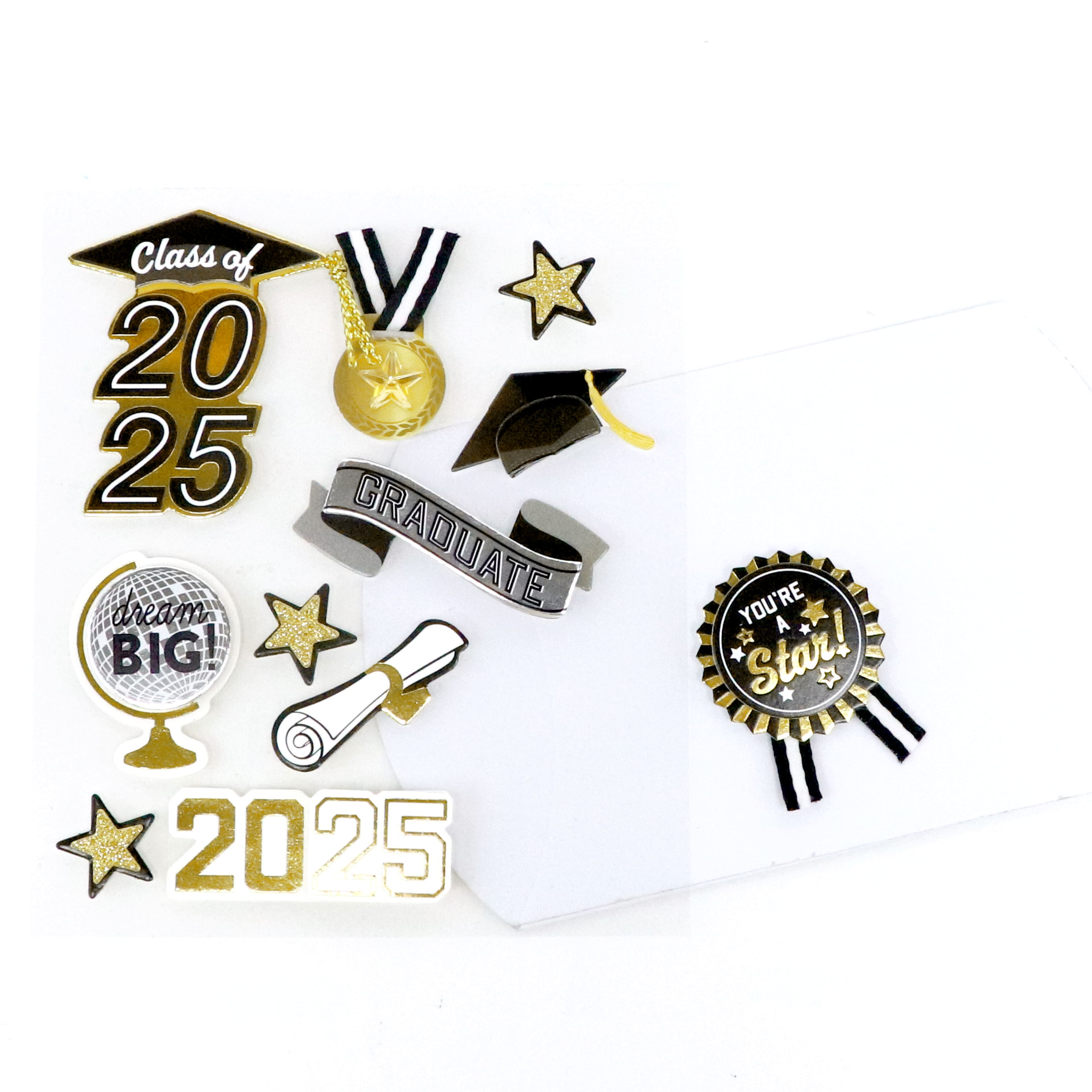 Dimensional Graduation Medal Stickers by Recollections&#x2122;