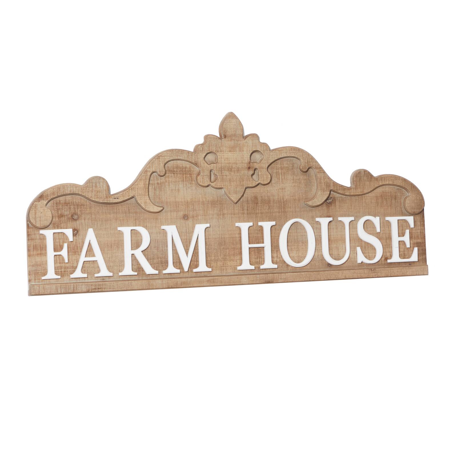 Brown Wood Farmhouse Wall Decor 19&#x22; x 47&#x22; x 1&#x22;