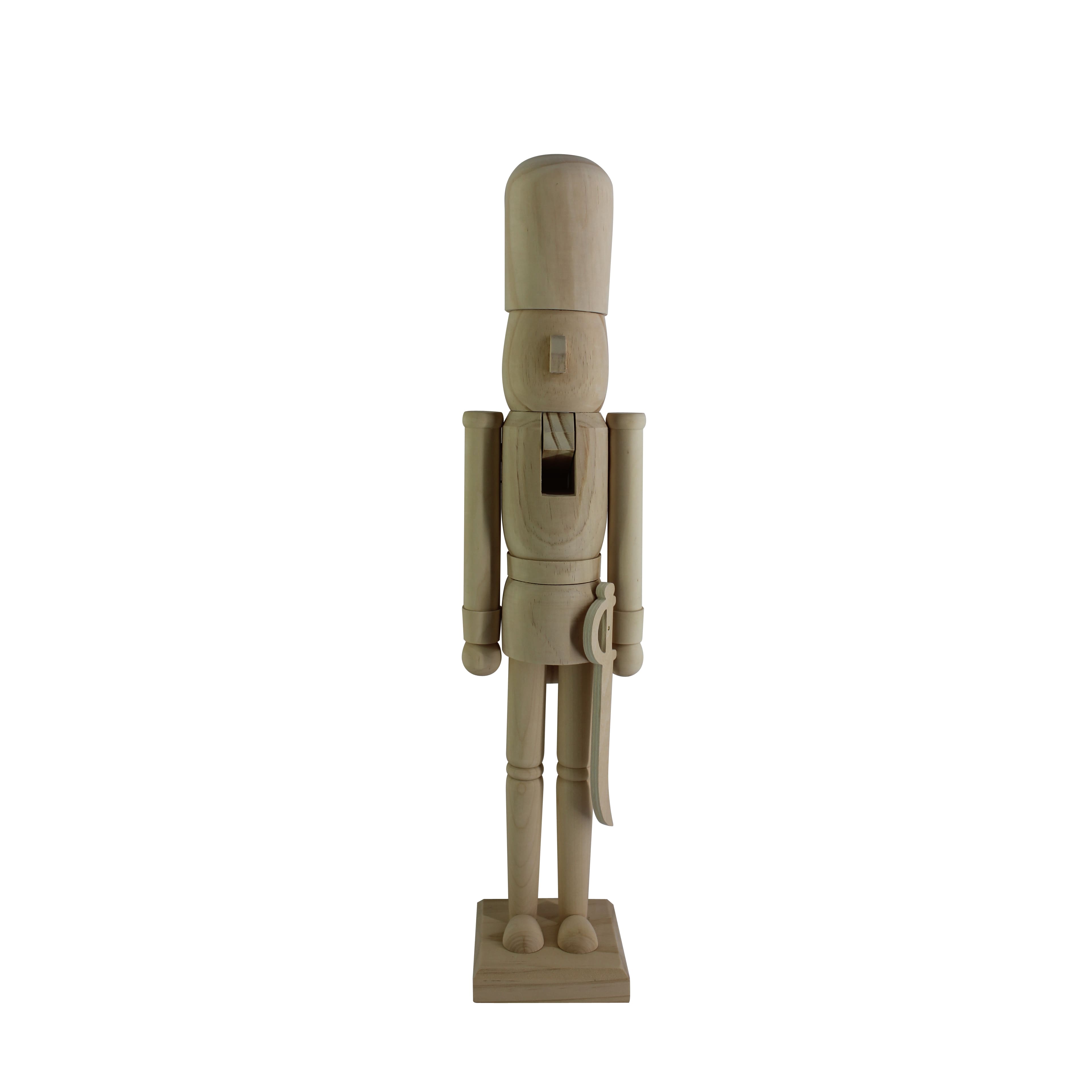 24&#x22; Soldier with Saber DIY Pinewood Nutcracker by Make Market&#xAE;