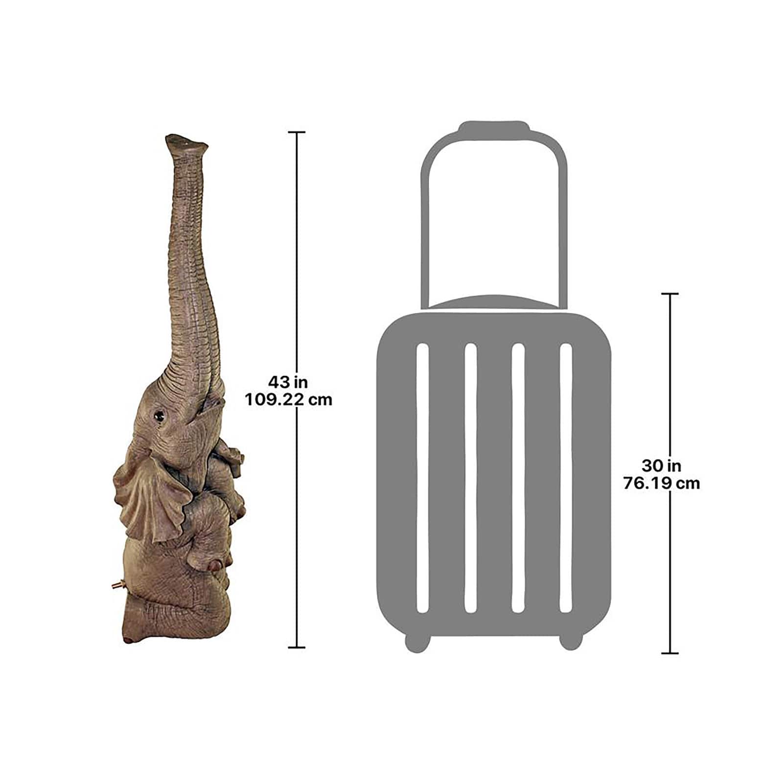 3.5ft. Tiny the Elephant Lawn Sculpture & Garden Sprinkler