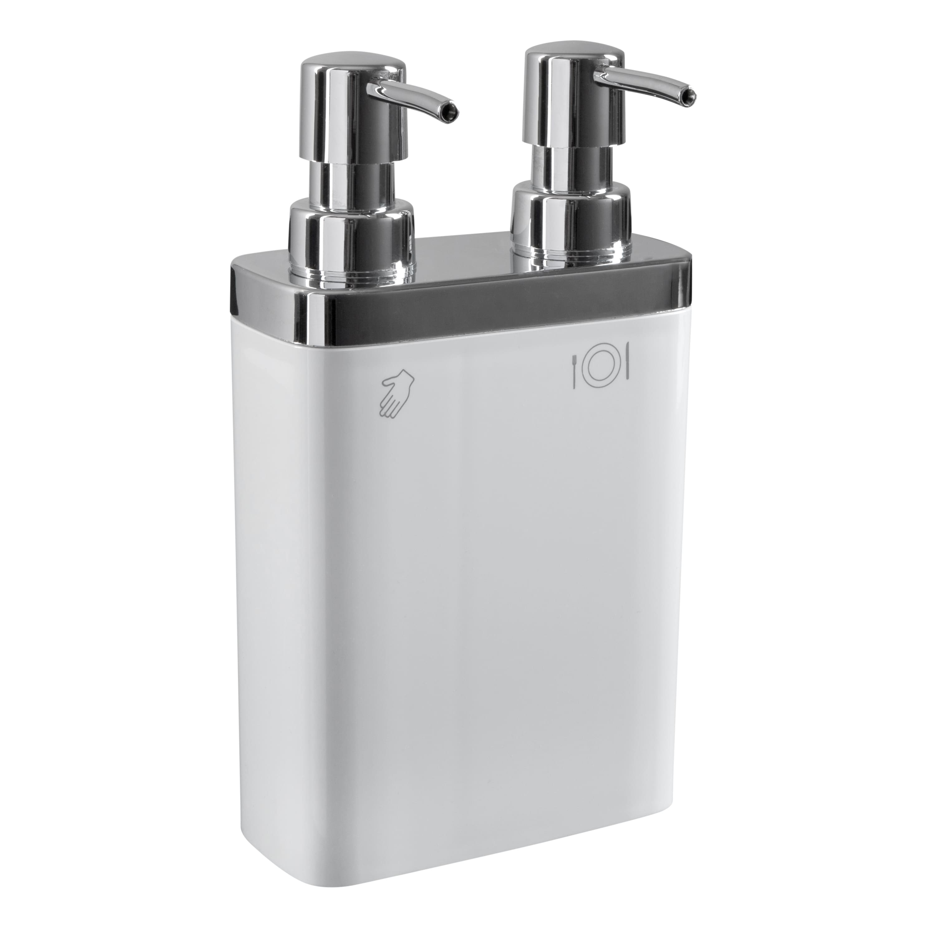 Kitchen Details White Dual Pump Soap & Lotion Dispenser