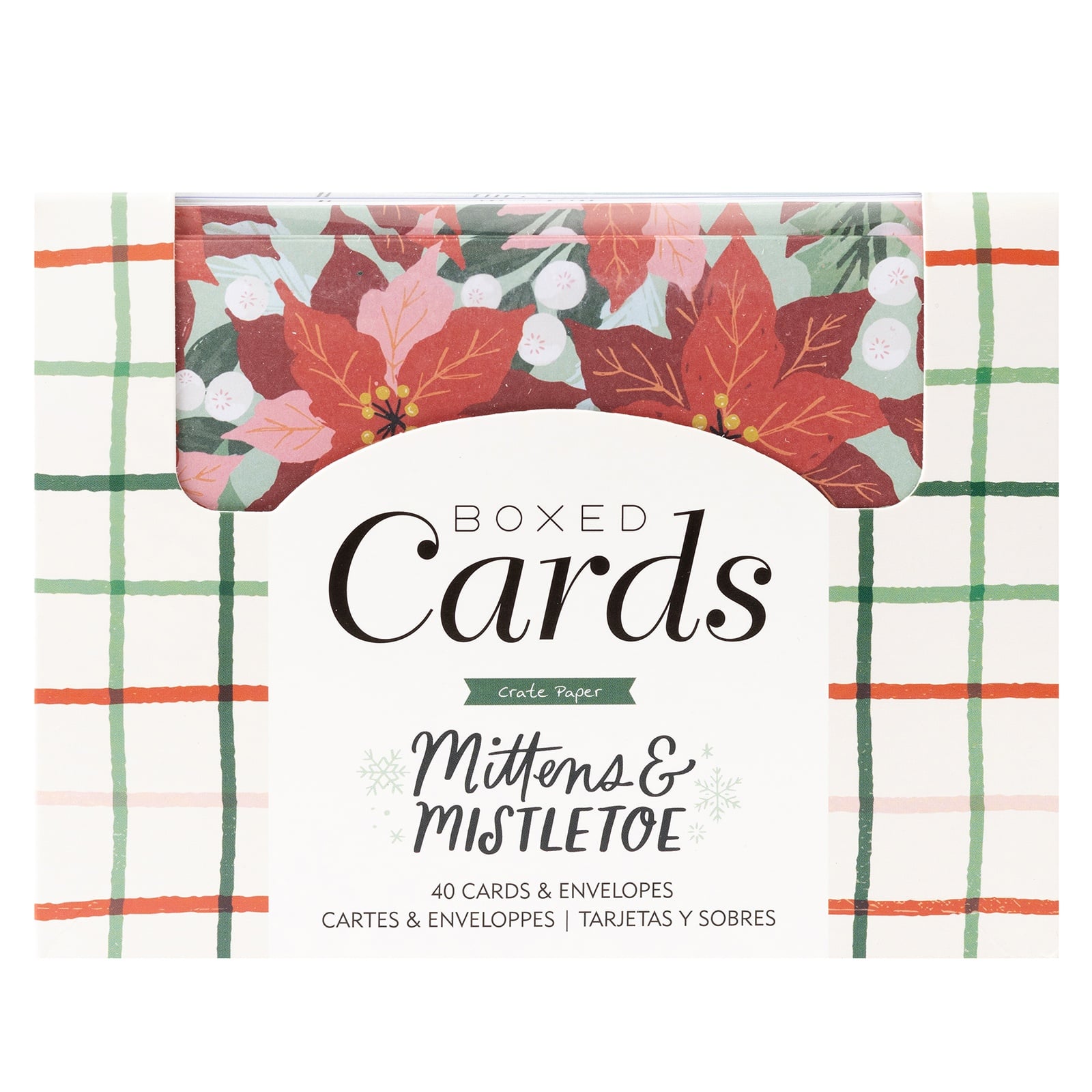 Crate Paper Mittens &#x26; Mistletoe A2 Cards &#x26; Envelopes, 40ct.