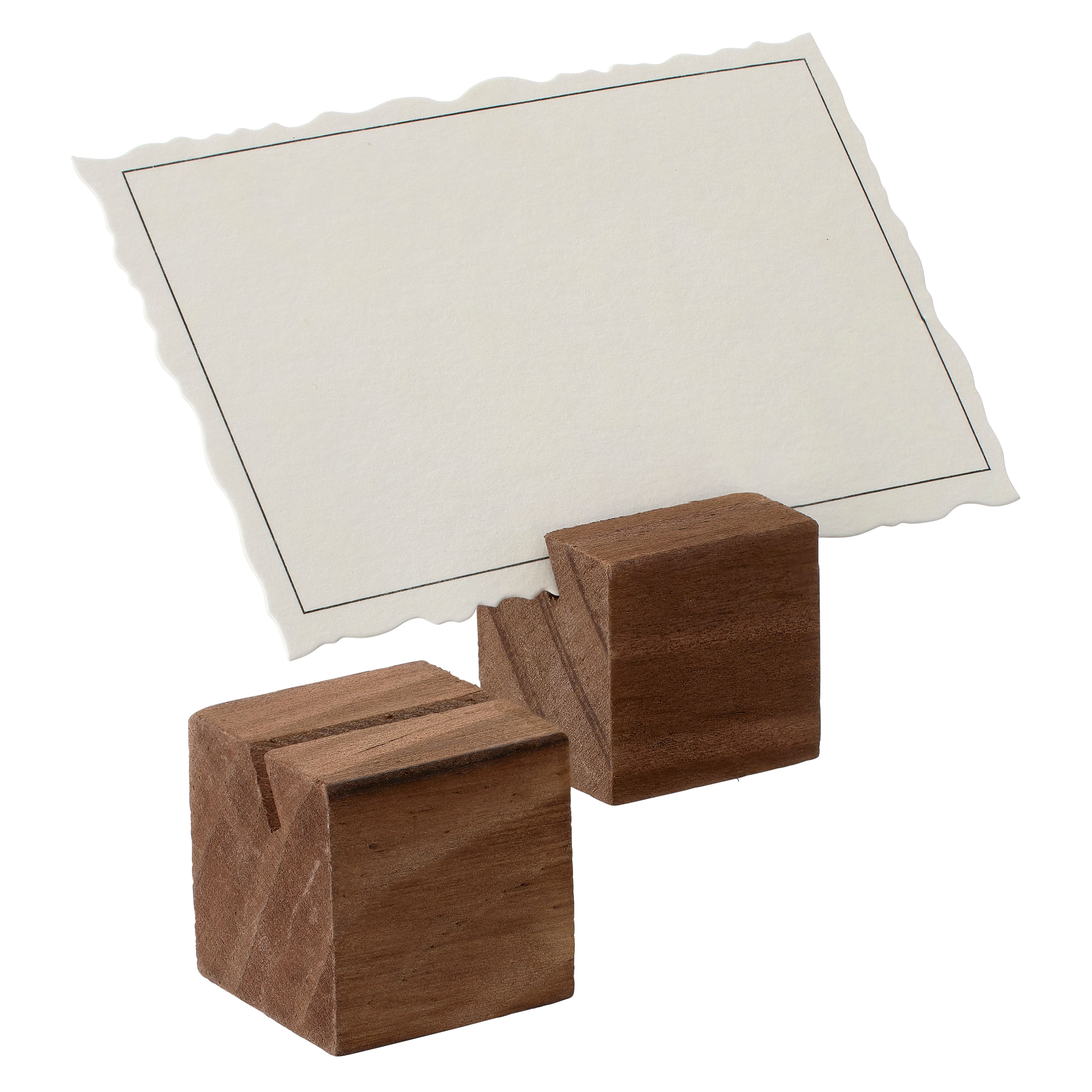 6 Packs: 12 ct. (72 total) Wood Place Card Holders by Celebrate It&#x2122;