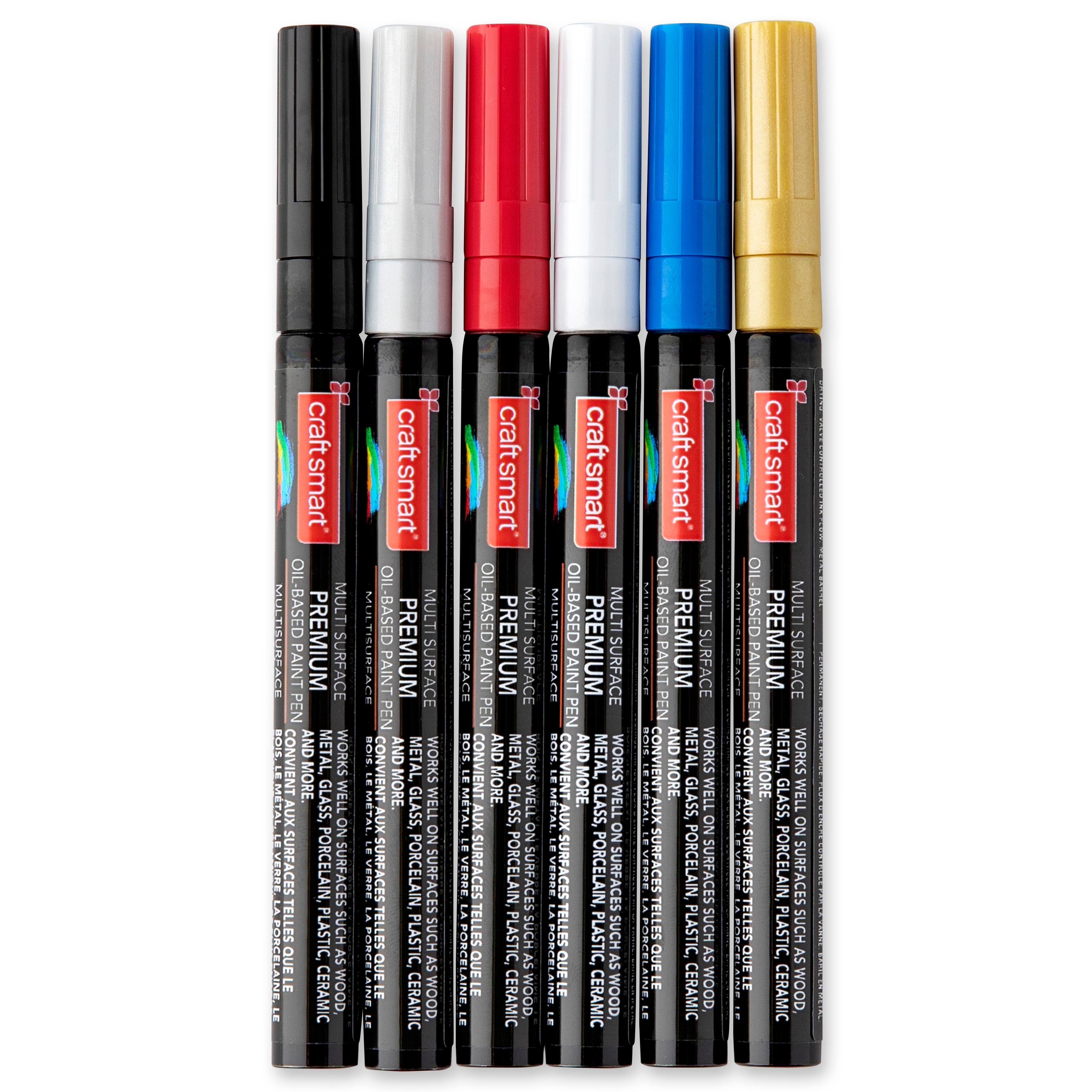 6 Packs: 6 ct. (36 total) Premium Fine Tip Oil-Based Paint Pens by Craft Smart&#xAE;