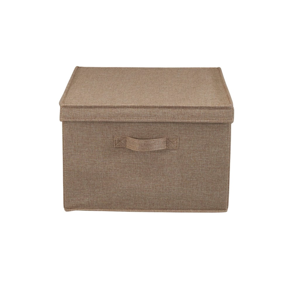 Household Essentials Fabric Storage Bin with Lid, 2ct.