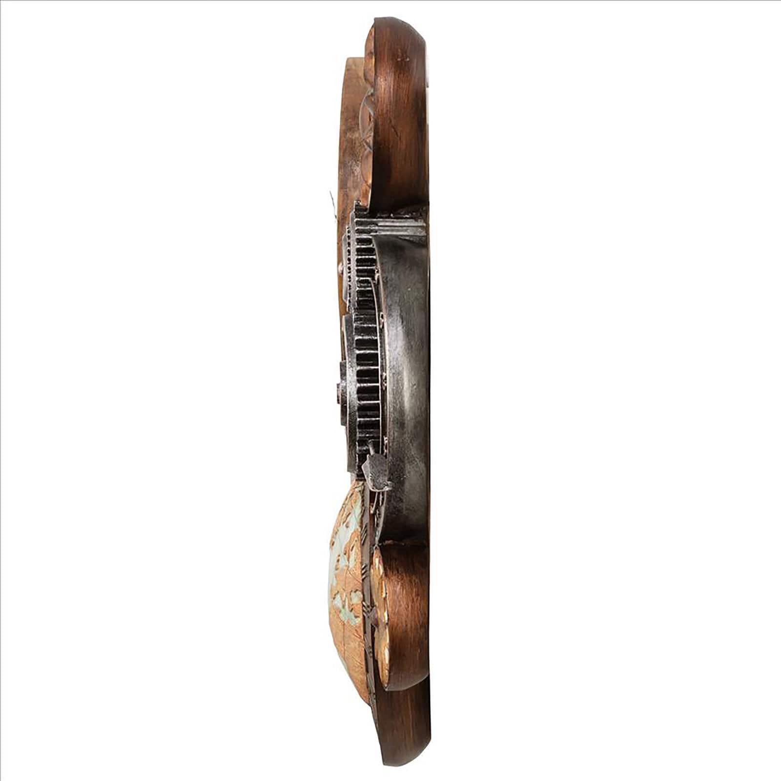 Design Toscano 25&#x22; Gears of Time Sculptural Wall Clock