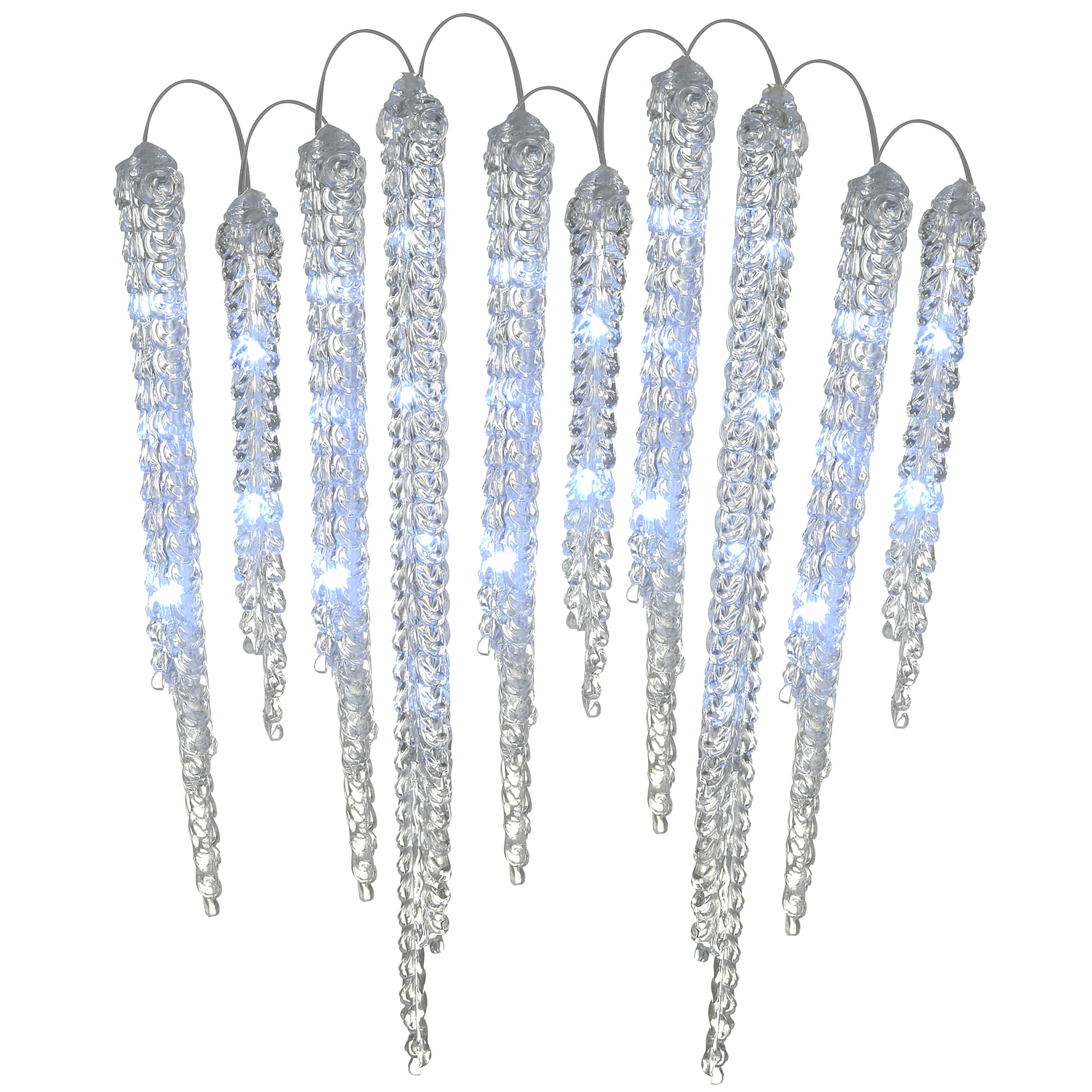 Crystal Icicles with LED Lights Decoration