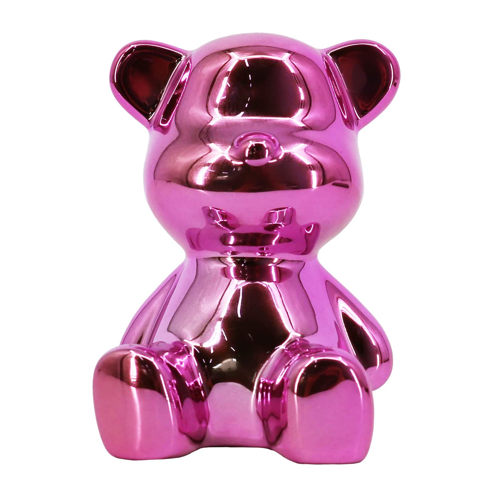 3.5&#x22; Pink Ceramic Tabletop Bear by Ashland&#xAE;
