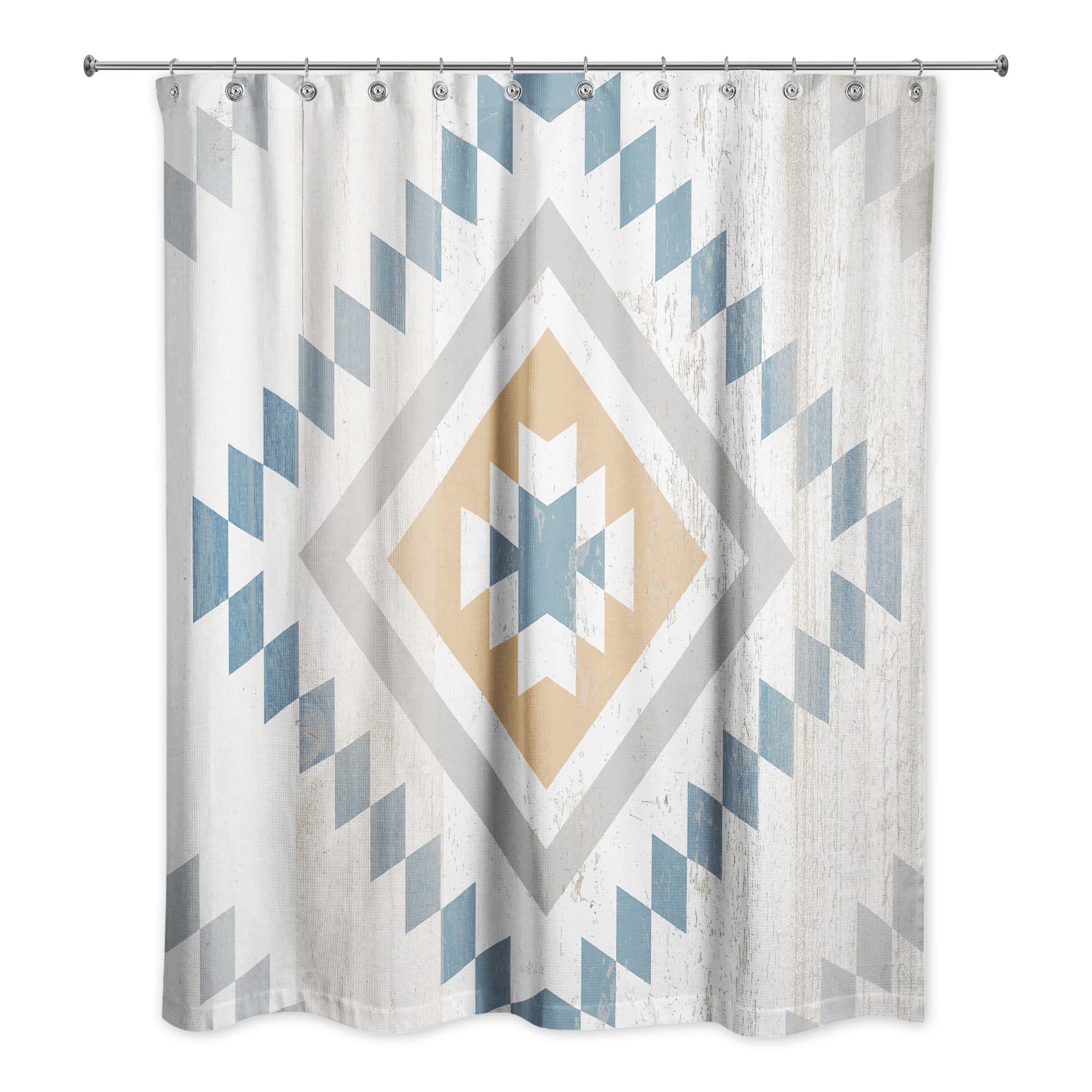 Southwest Diamond Pattern 71" x 74" Shower Curtain