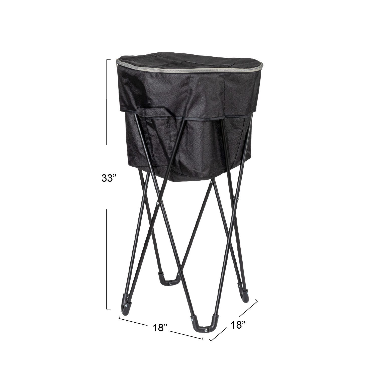 Household Essentials 2.75ft. Black Thermal Standing Cooler with