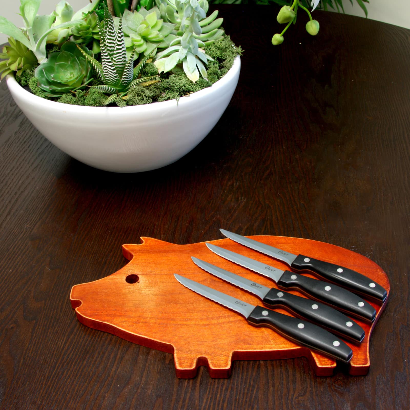 Oster Granger 4.5" Stainless Steel Blade Steak Knives, 4ct.