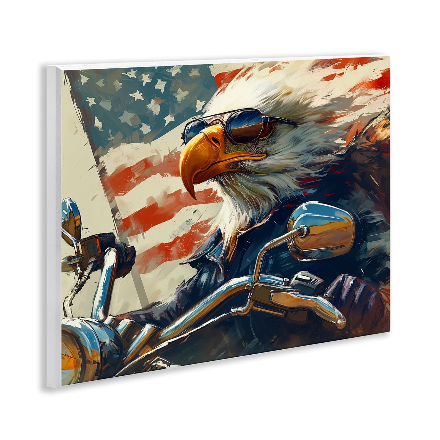 Stupell Industries Patriotic Bald Eagle Wall Plaque Art