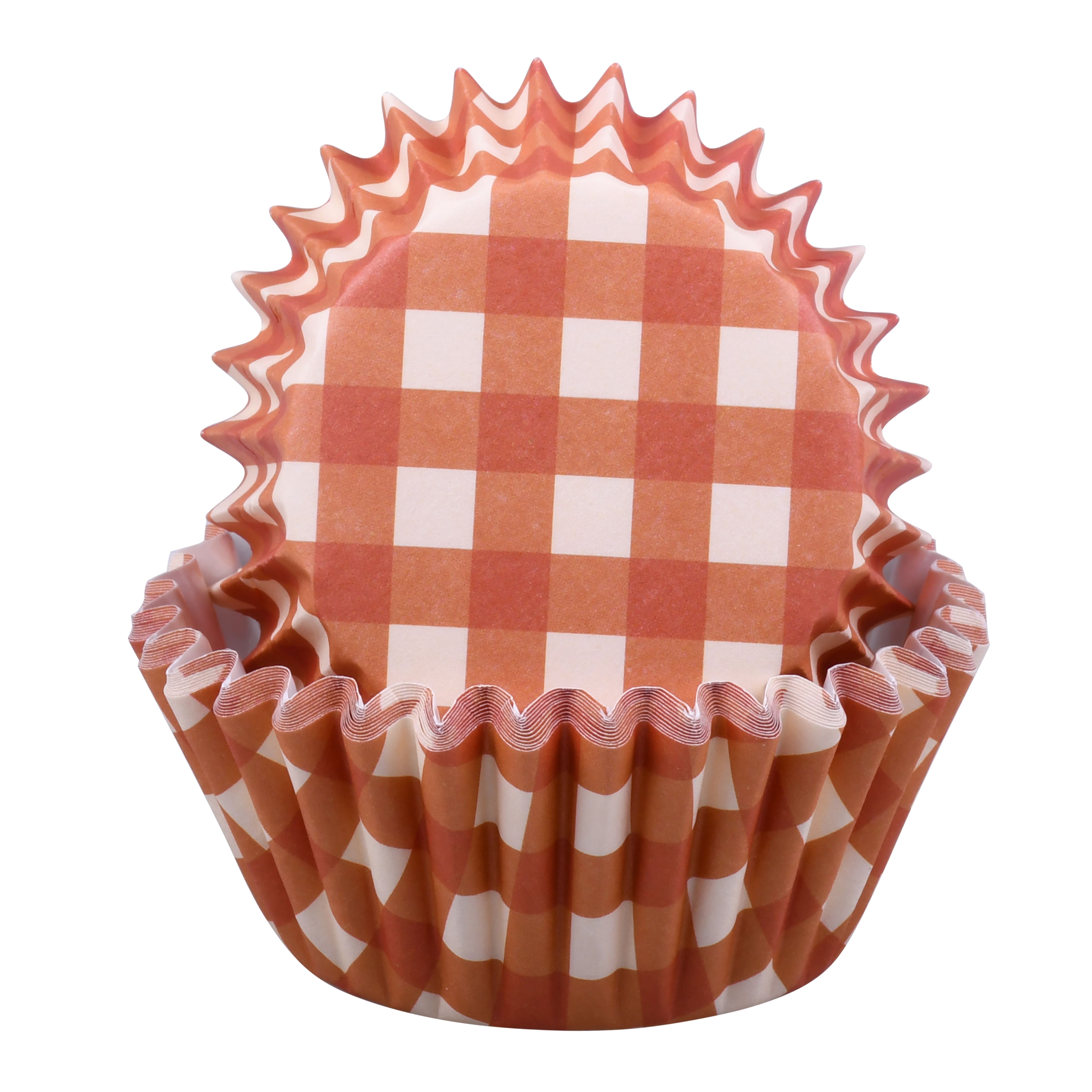 Plaid Pumpkin Baking Cups, 24ct. by Makery&#x2122;