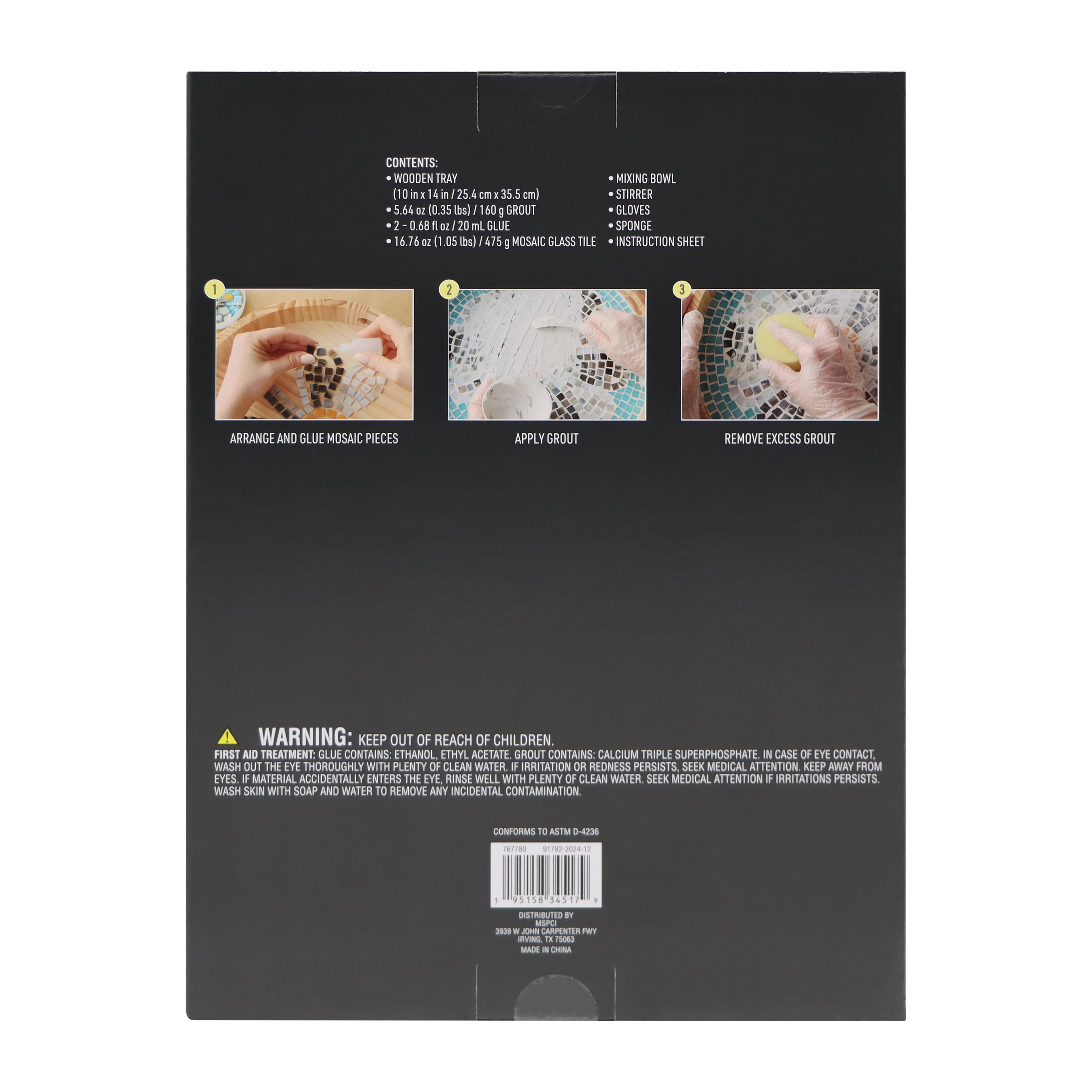 10" x 14" Blue Wave Mosaic Tray Kit by Make Market®