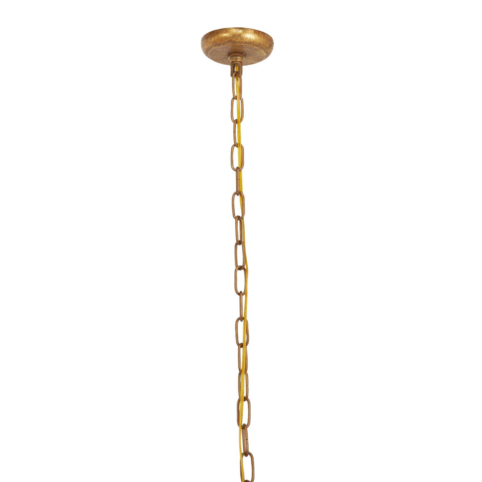 Gold Iron Glam Drum Chandelier, 25&#x22; x 22&#x22; x 22&#x22;
