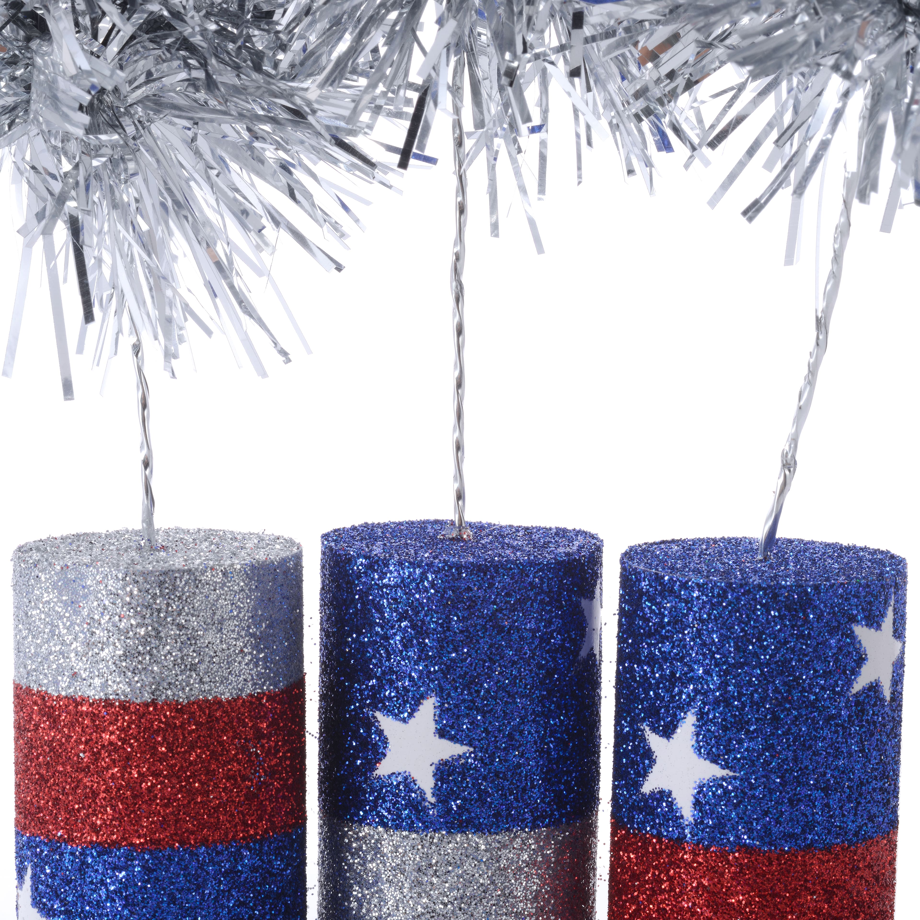 Patriotic Glitter Firecracker Table Decorations by Celebrate It&#x2122;
