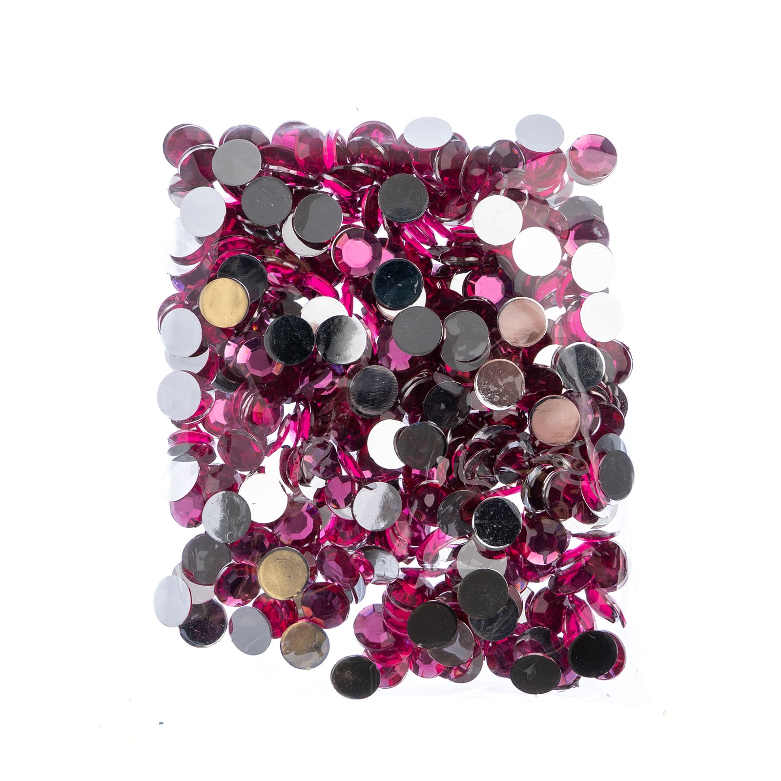 John Bead 12mm Acrylic Round Flat Back Rhinestones, 400ct.