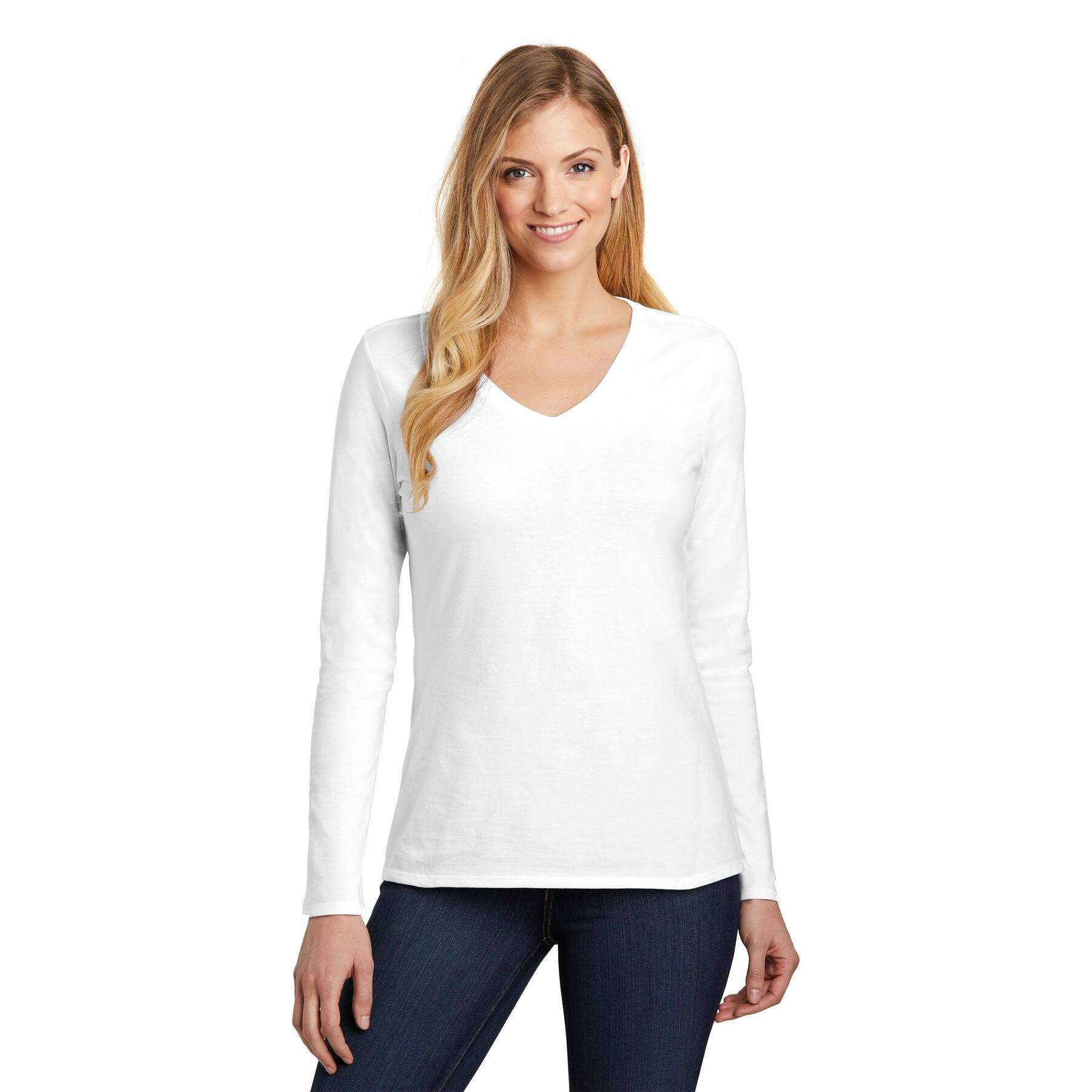 District&#xAE; Very Important Tee&#xAE; Long Sleeve V-Neck Women&#x27;s T-Shirt