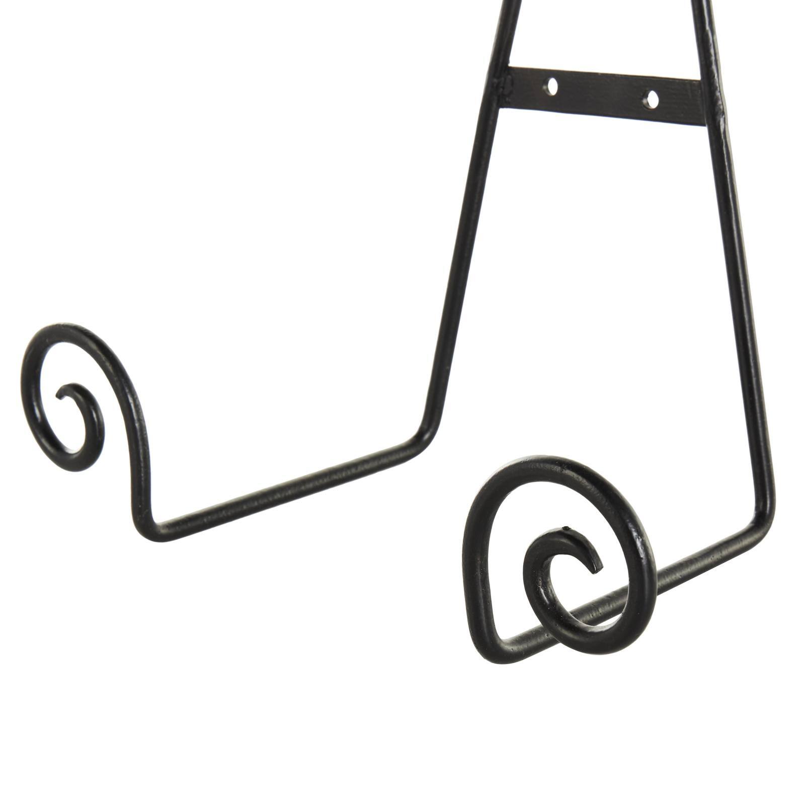 Black Metal Scroll Hanging Wall Rack Display Easel Set