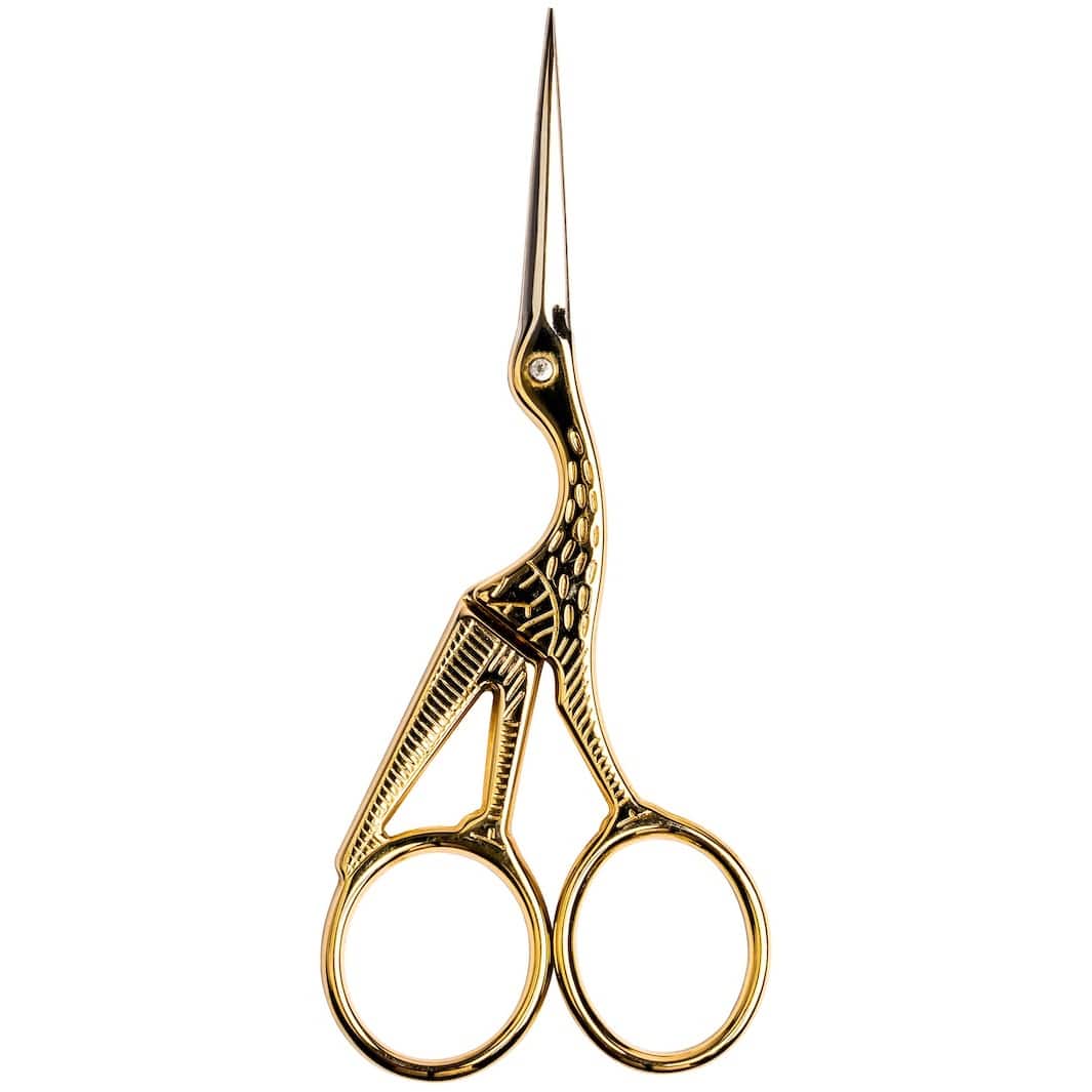 SINGER® 4.5" Gold Forged Stork Embroidery Scissors