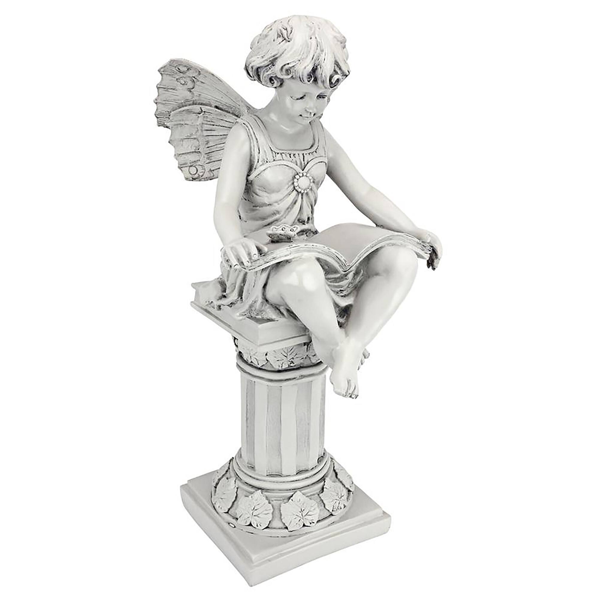 Design Toscano 21&#x22; The British Reading Fairy Garden Statue