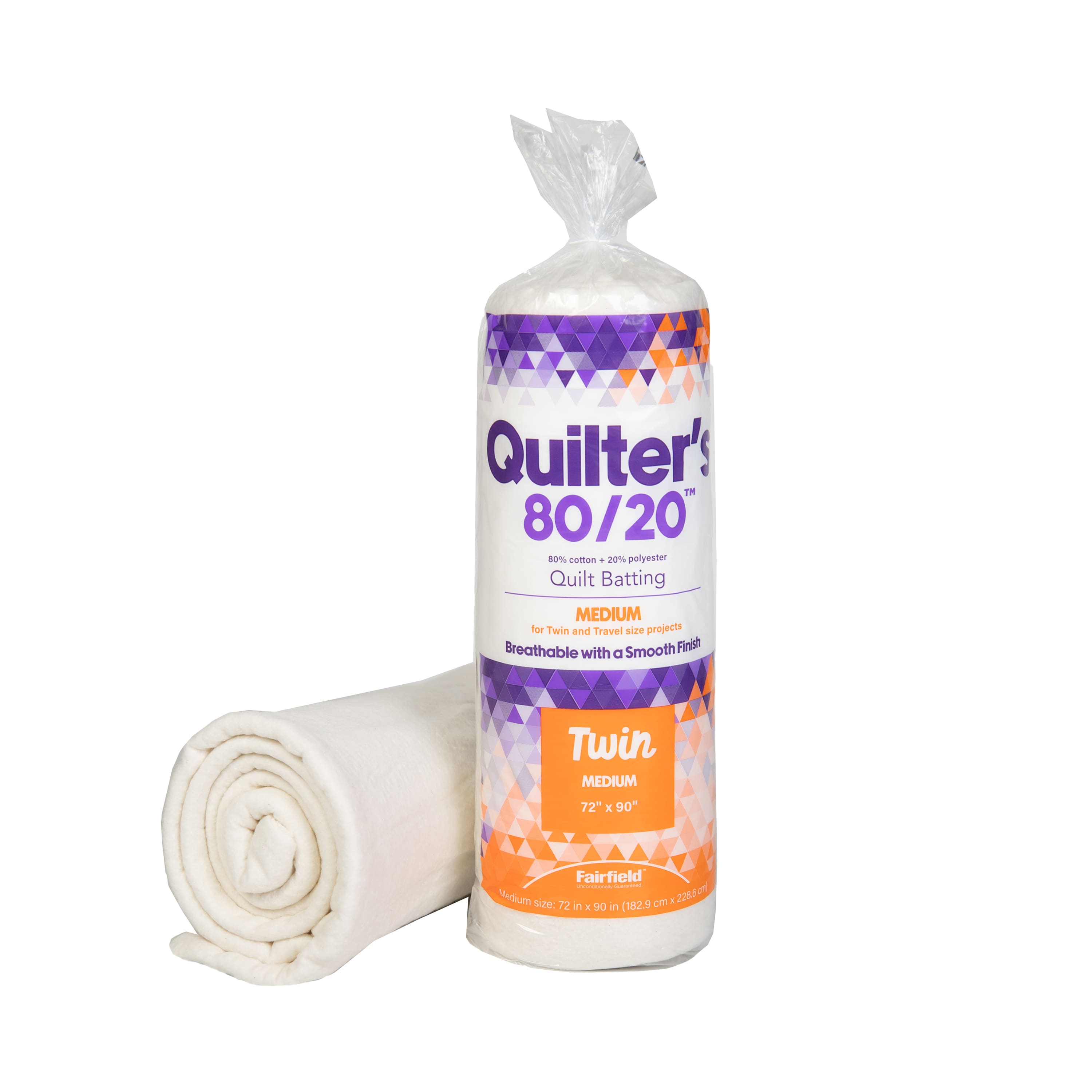 Fairfield&#x2122; Quilter&#x27;s 80/20&#x2122; 72&#x22; x 90&#x22; Twin Quilt Batting