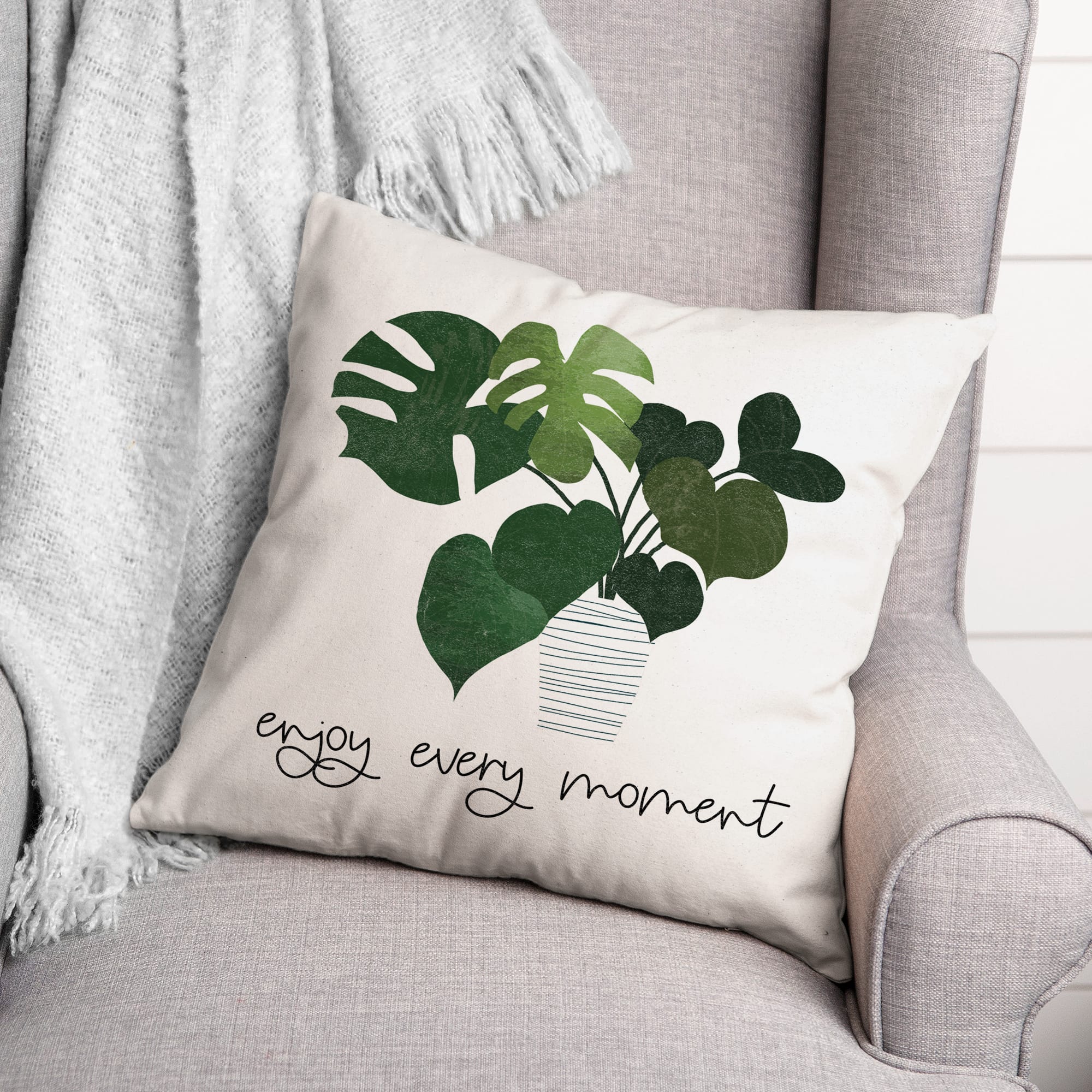 Enjoy Every Moment 18" x 18" Throw Pillow