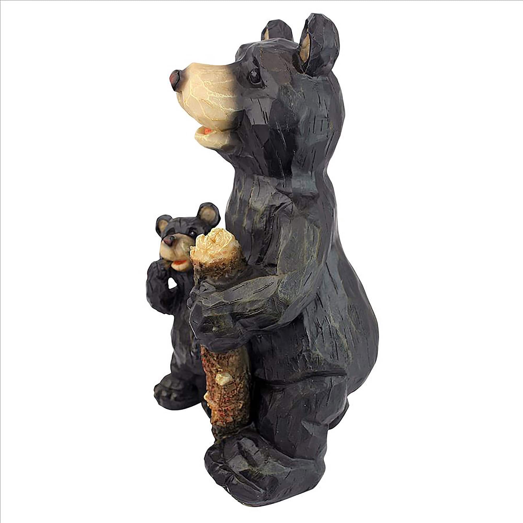 Design Toscano 15.5&#x22; Black Forest Bear Pair Sculpture