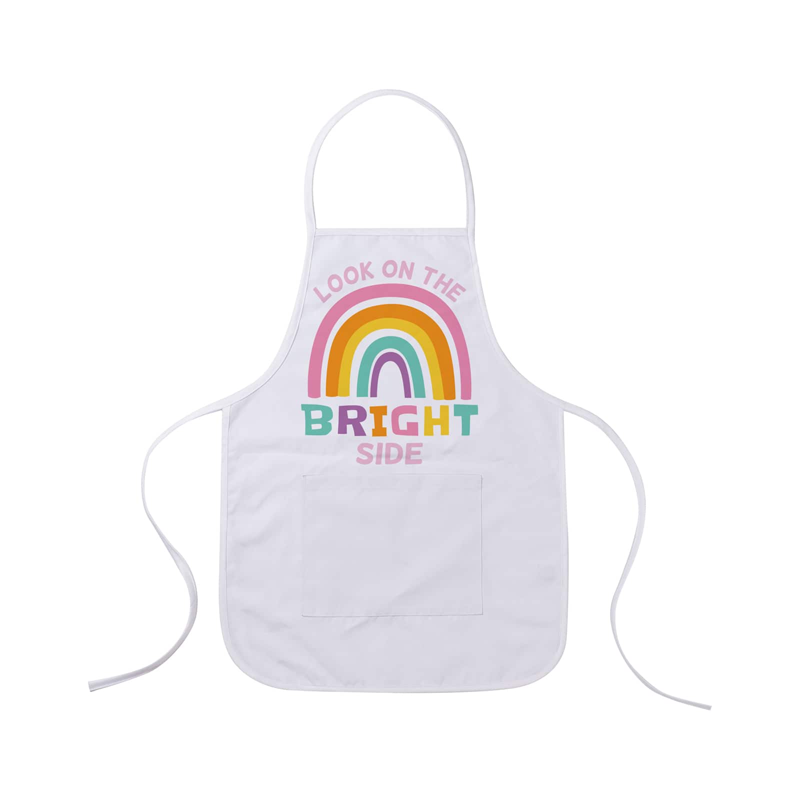 Craft Express White Sublimation Child Aprons with White Pocket, 2ct.