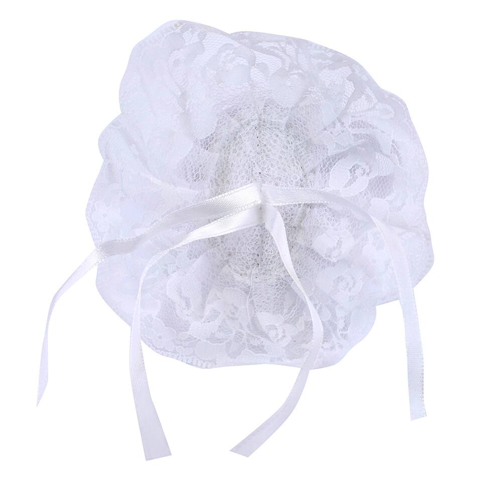 JAM Paper White Lace Velcro Wristlets, 12ct.