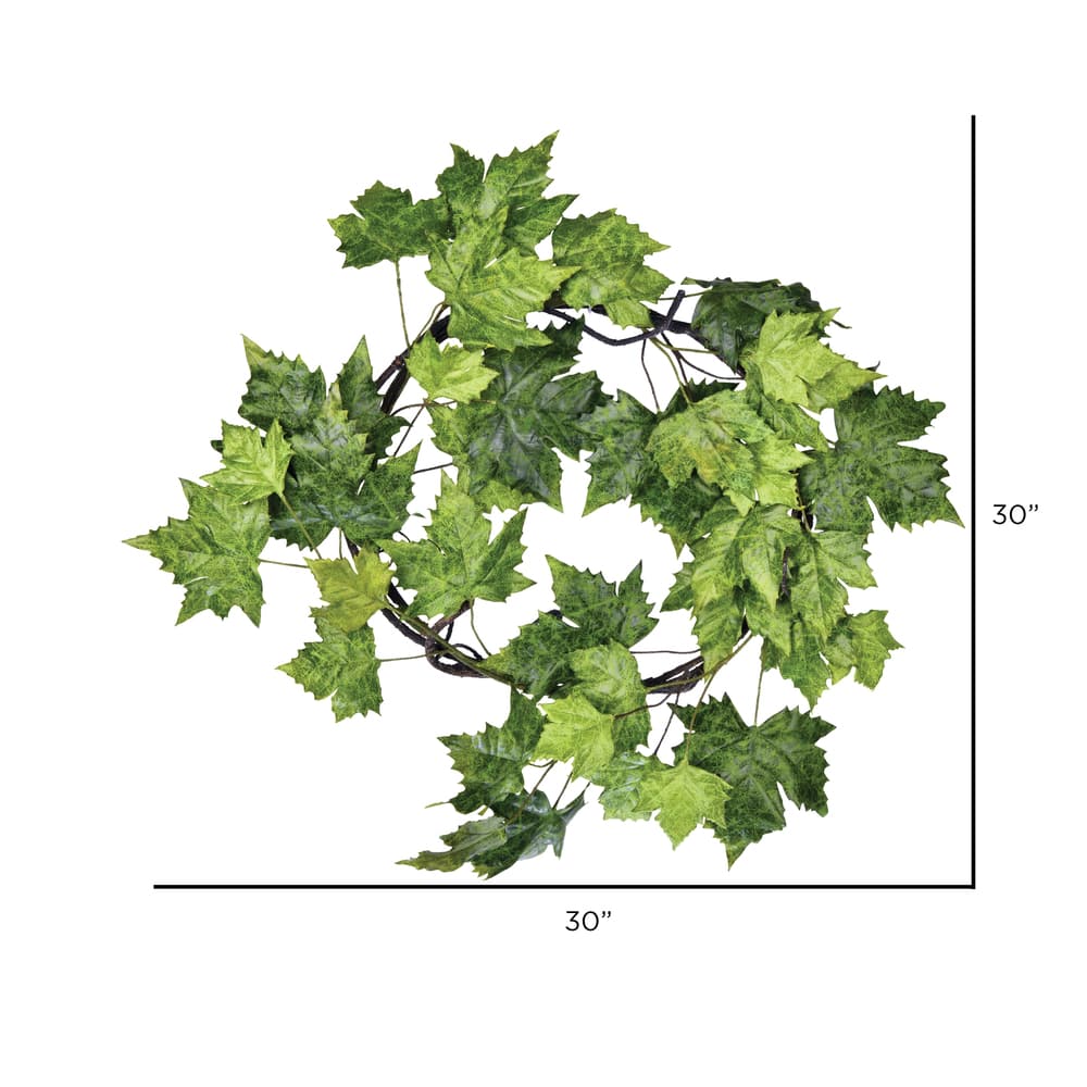 30&#x22; Green Plantanus Wreath