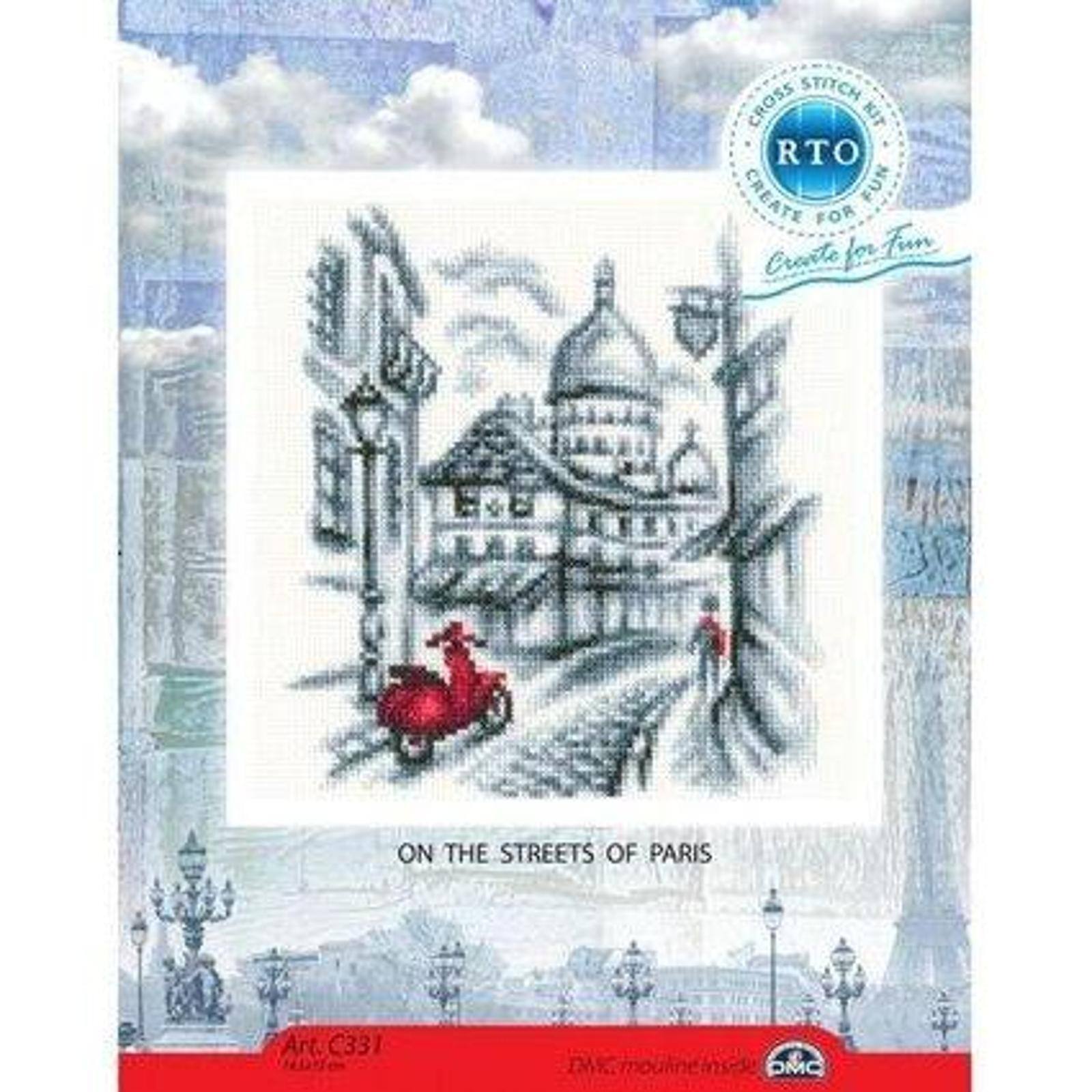 RTO Cross-stitch Kit &#x22;On the streets of Paris&#x22;