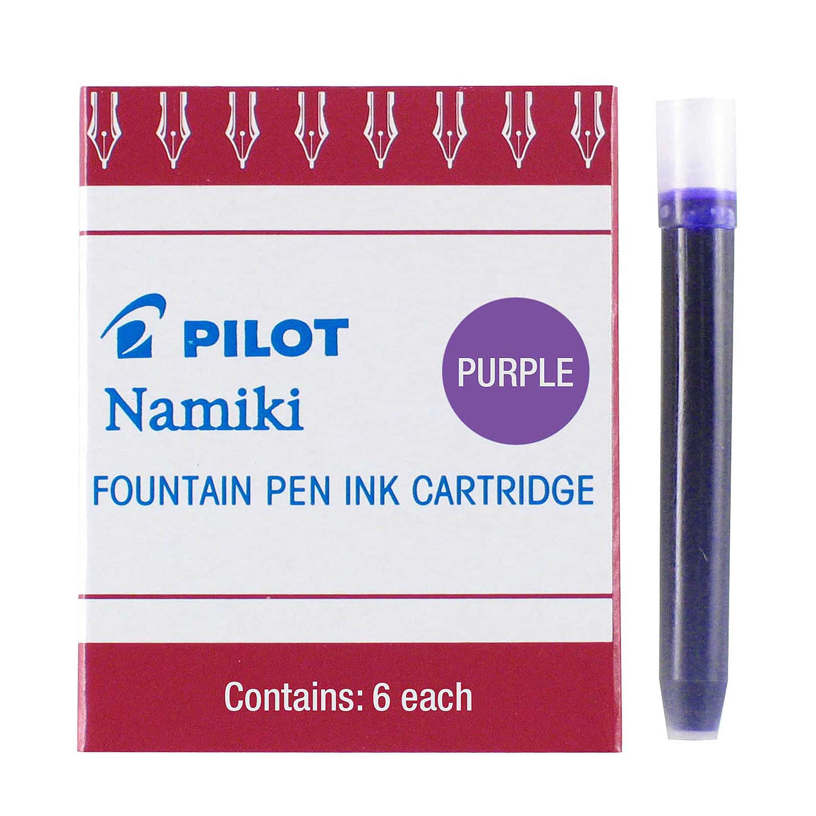 Pilot&#xAE; Namiki&#xAE; Purple Ink Cartridges, 6ct.