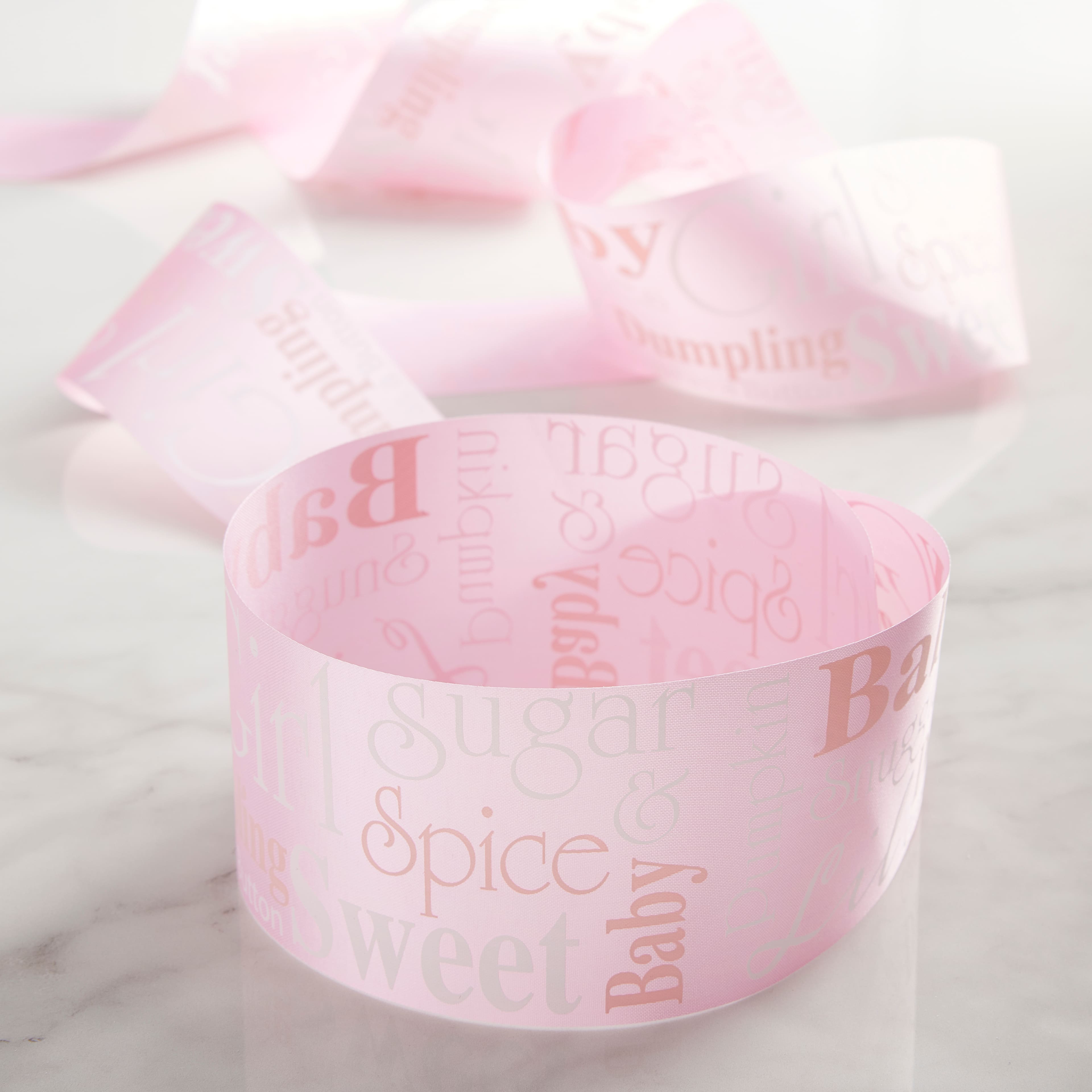 2.5&#x27;&#x27; x 5 yd. It&#x27;s a Girl Satin Ribbon by Celebrate It&#xAE;