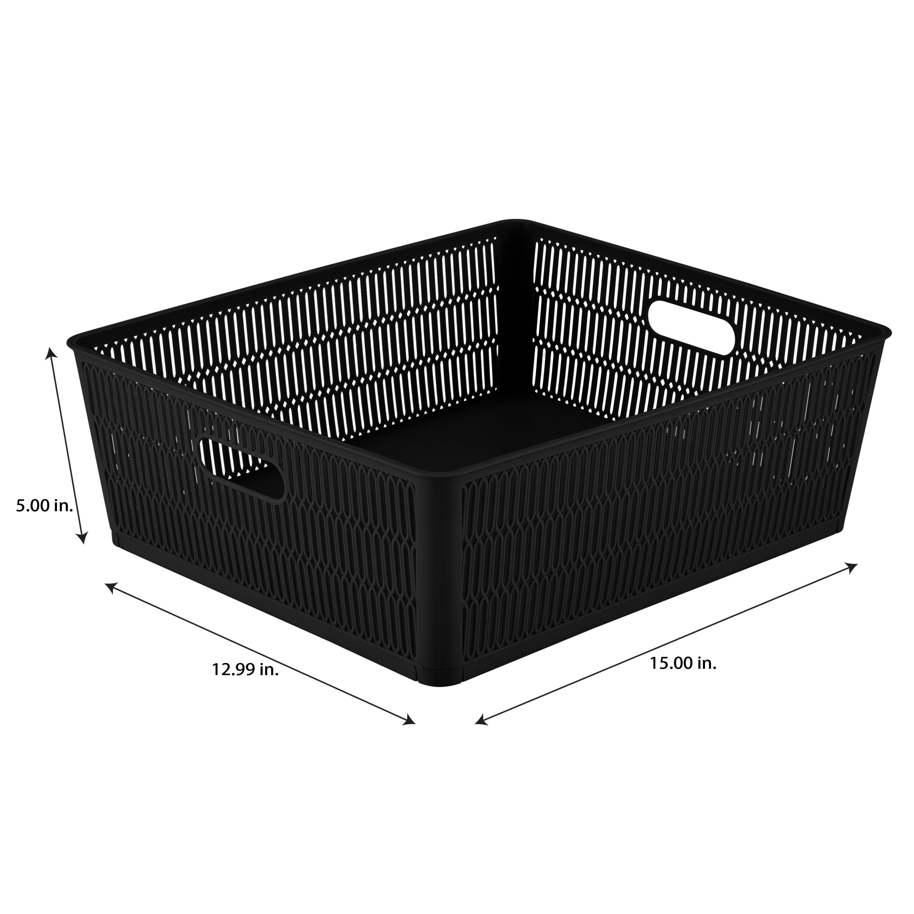 Simplify Slide 2 Stack It Shallow Tote Baskets, 2ct.