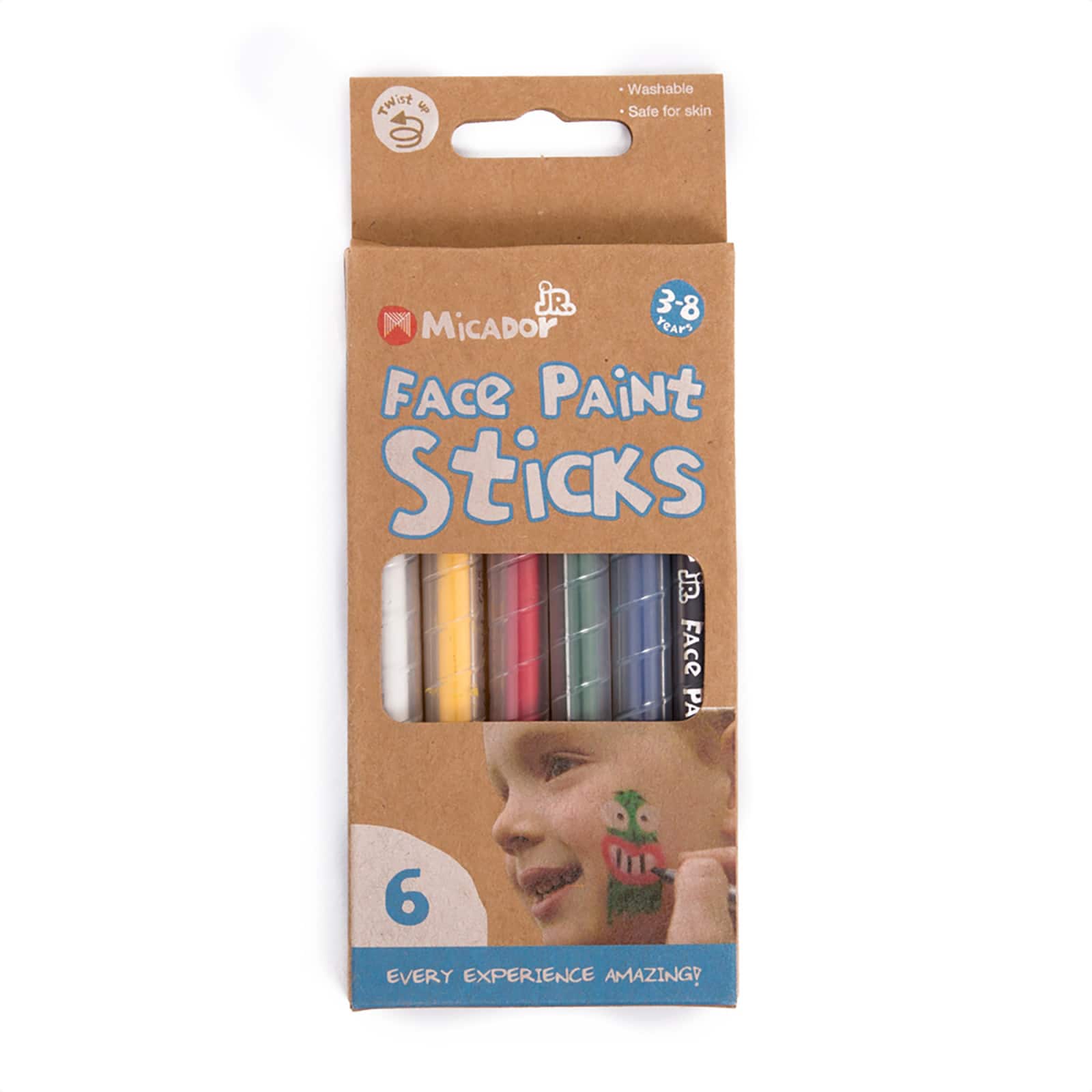Micador Jr. 6 Color Face Paint Stick Set