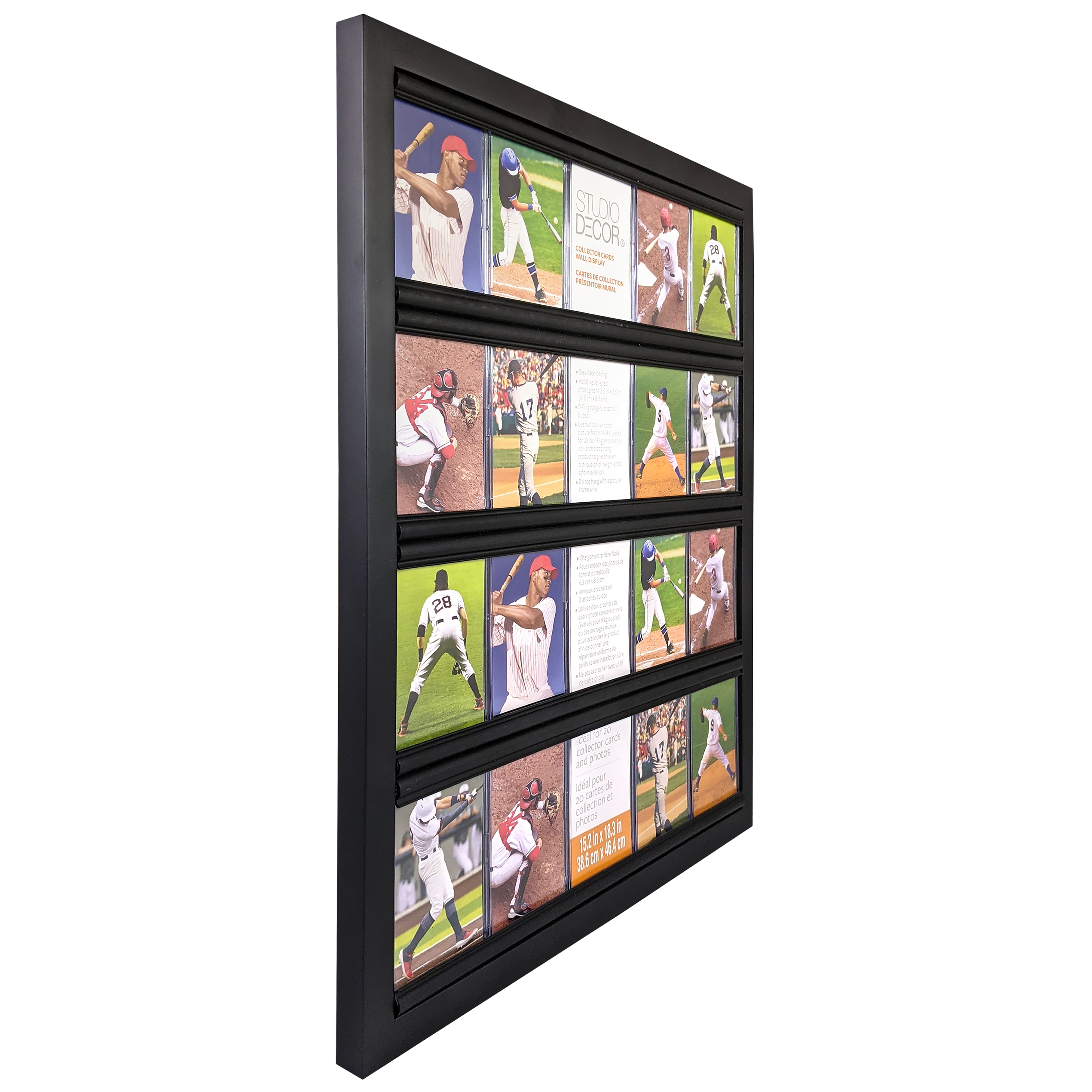 Clear Acrylic Wall Mounted Collectors Trading Card Display Case